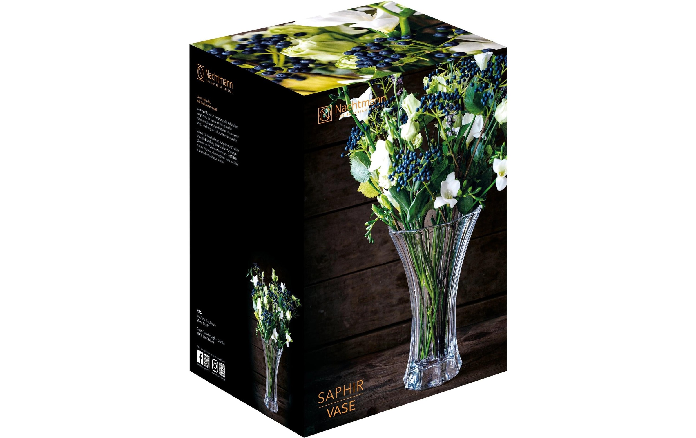 Nachtmann Saphir Vase 27cm