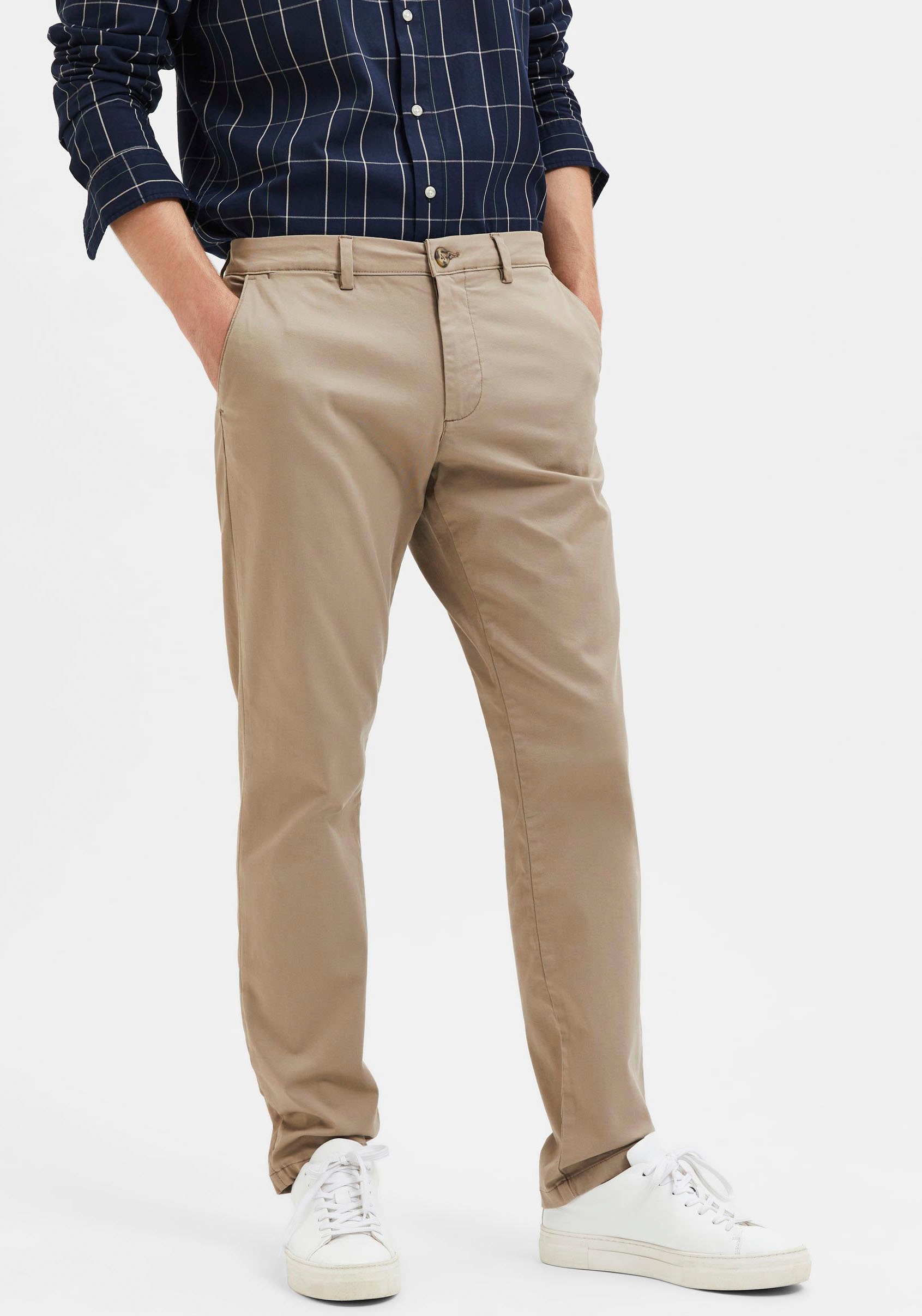 SELECTED Chinos »SLH175-SLIM NEW MILES FLEX PANT NOOS« Baumwollmischung, slim fit