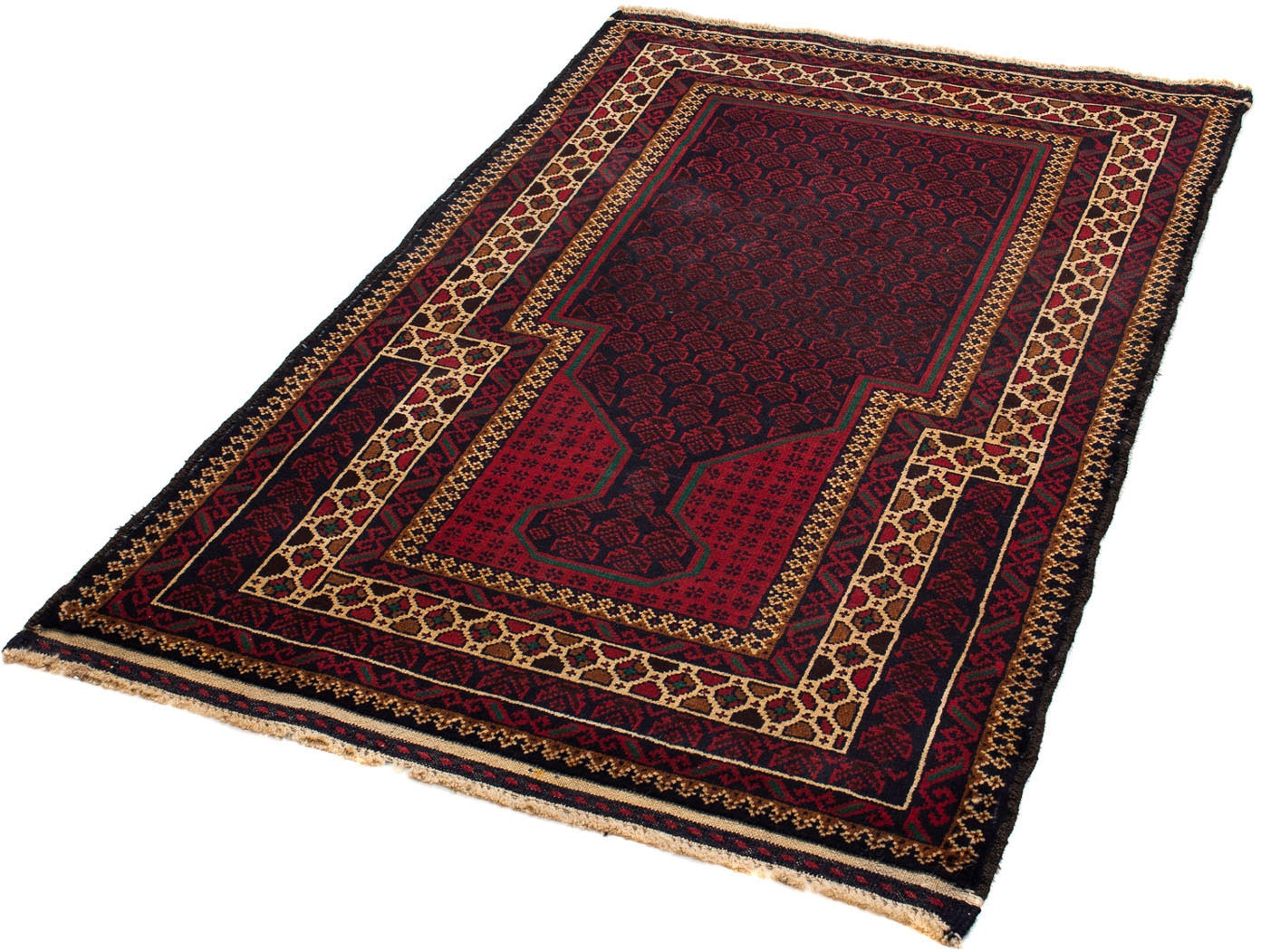 morgenland Orientteppich - »Belutsch Zertifikat x Wohnzimmer, mit Einzelstück | 84 online Jelmoli-Versand bestellen rechteckig, 134 Handgeknüpft, cm dunkelblau«, 