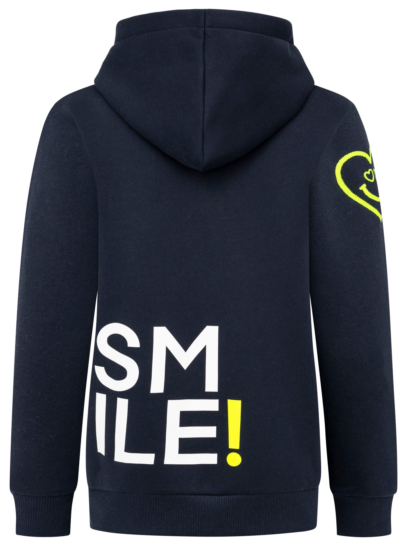 Zwillingsherz Kapuzensweatjacke »"Alissa"«, mit SMILE, gesticktem Herz am Arm und Reissverschluss