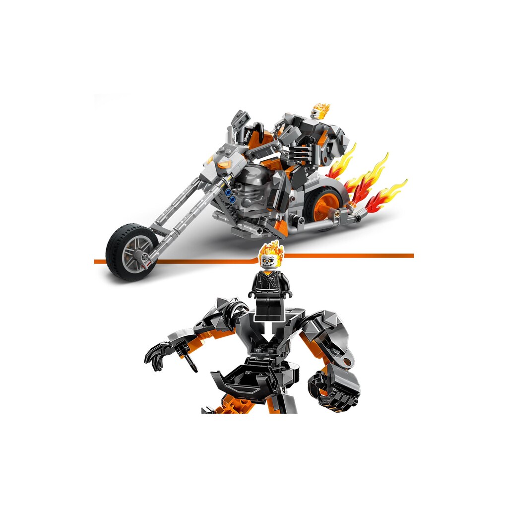 LEGO® Konstruktionsspielsteine »Ghost Rider mit Mech & Bike«, (264 St.)