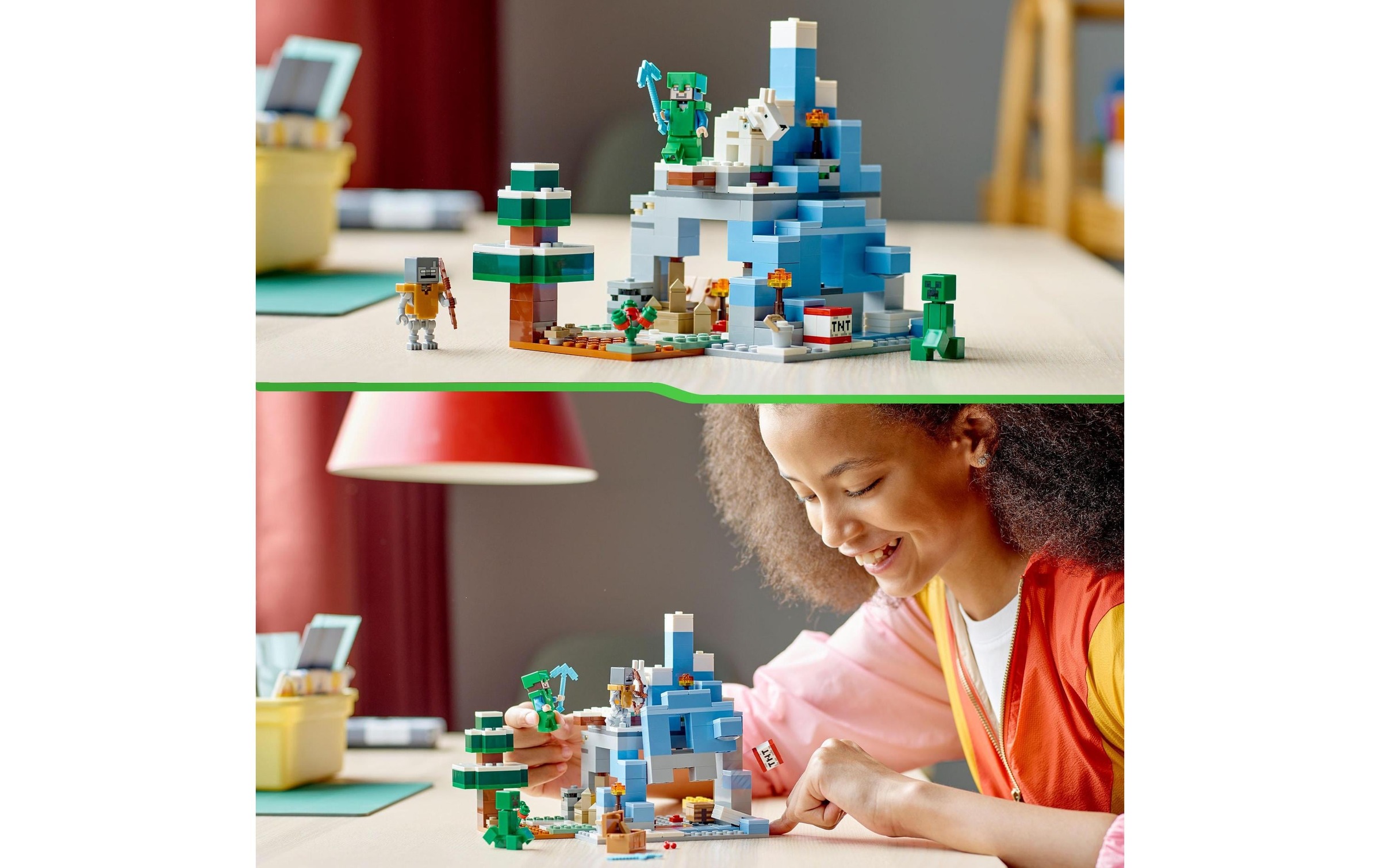 LEGO® Konstruktionsspielsteine »Die Vereisten Gipfel«, (304 St.)