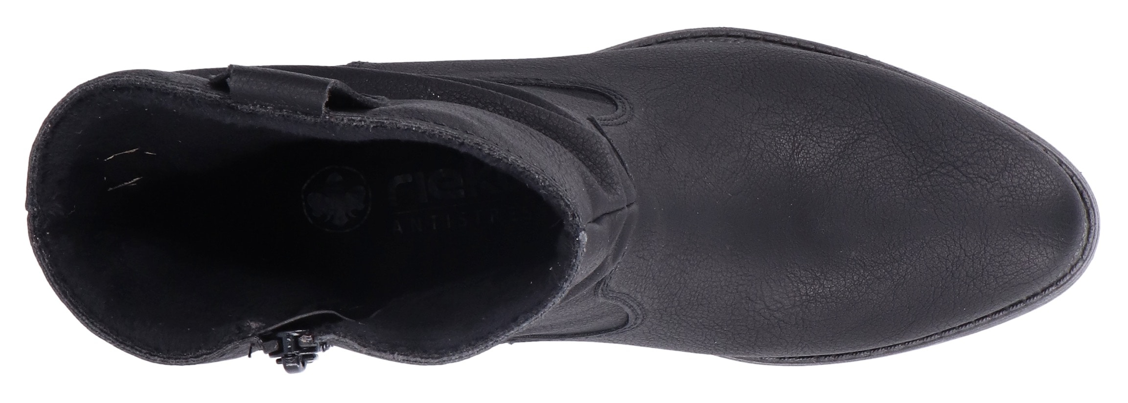 Rieker Westernstiefelette, Cowboyboots, slouchy Schaft, Blockabsatz, mit Innen-Reissverschluss