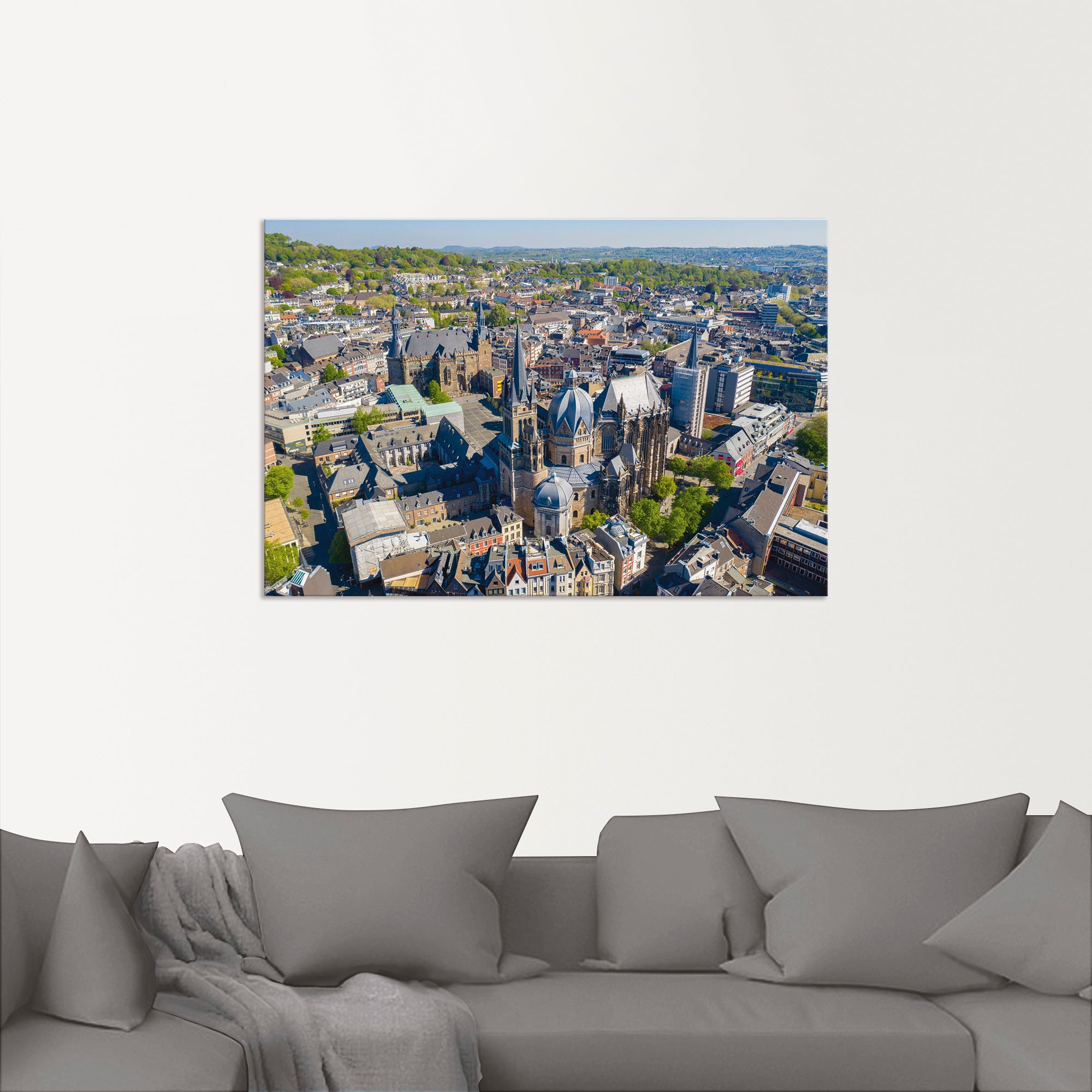 Artland Wandbild »Aachen im Frühling«, Aachen, (1 St.), als Alubild, Leinwandbild, Wandaufkleber oder Poster in versch. Grössen