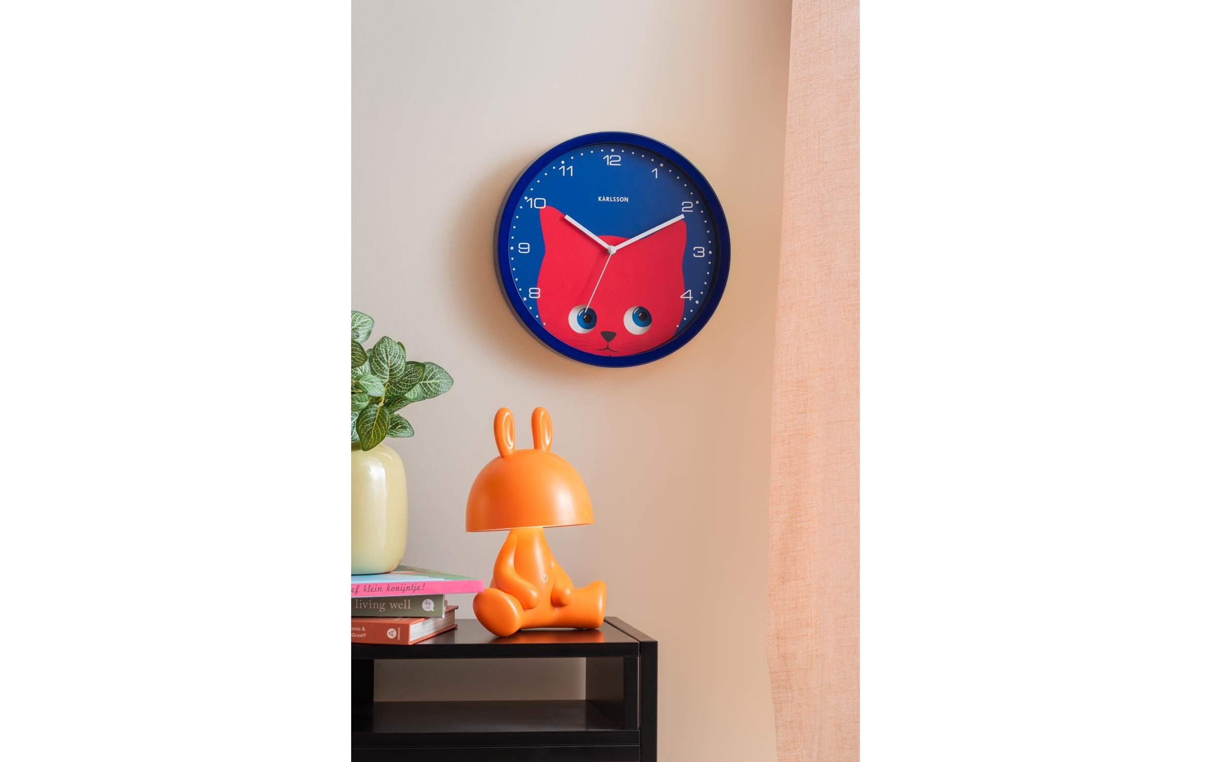 Karlsson Wanduhr »Katze Ø 30,8 cm«