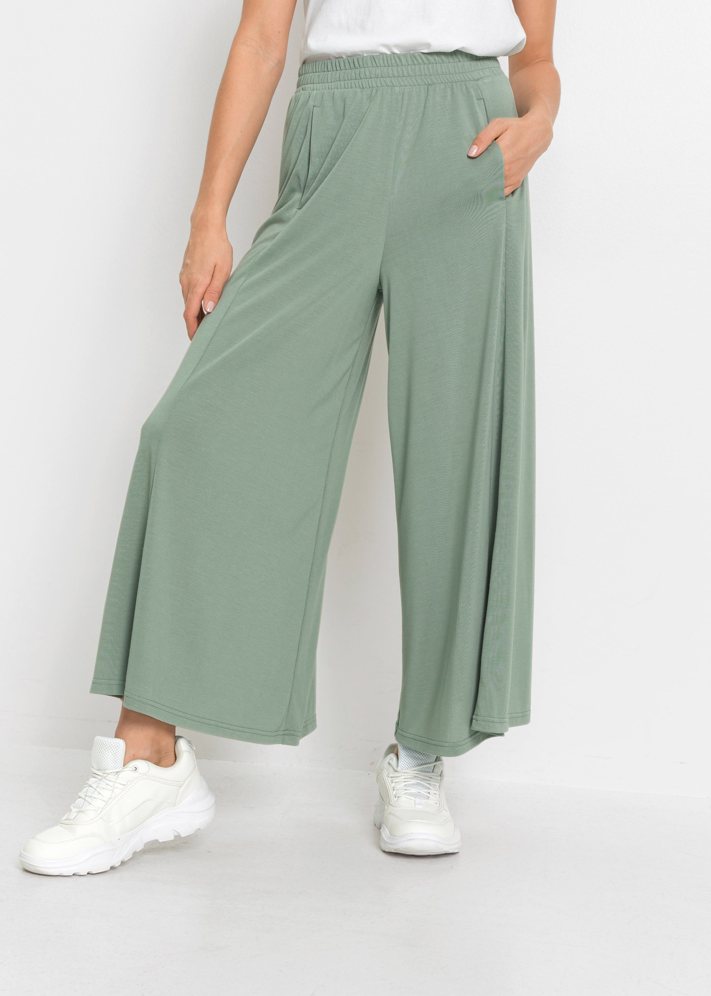 bonprix Culotte »Jersey-Culotte mit weitem Bein« Jersey-Culotte mit weitem Bein