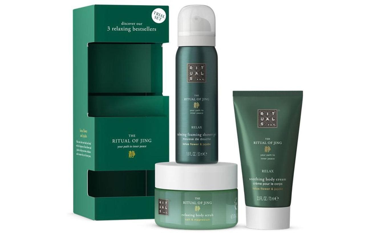 Rituals Pflege-Set »Jing Set Trial 3-teilig« Körperpflegeset mit Duschschaum, Körpercreme und Körperpeeling