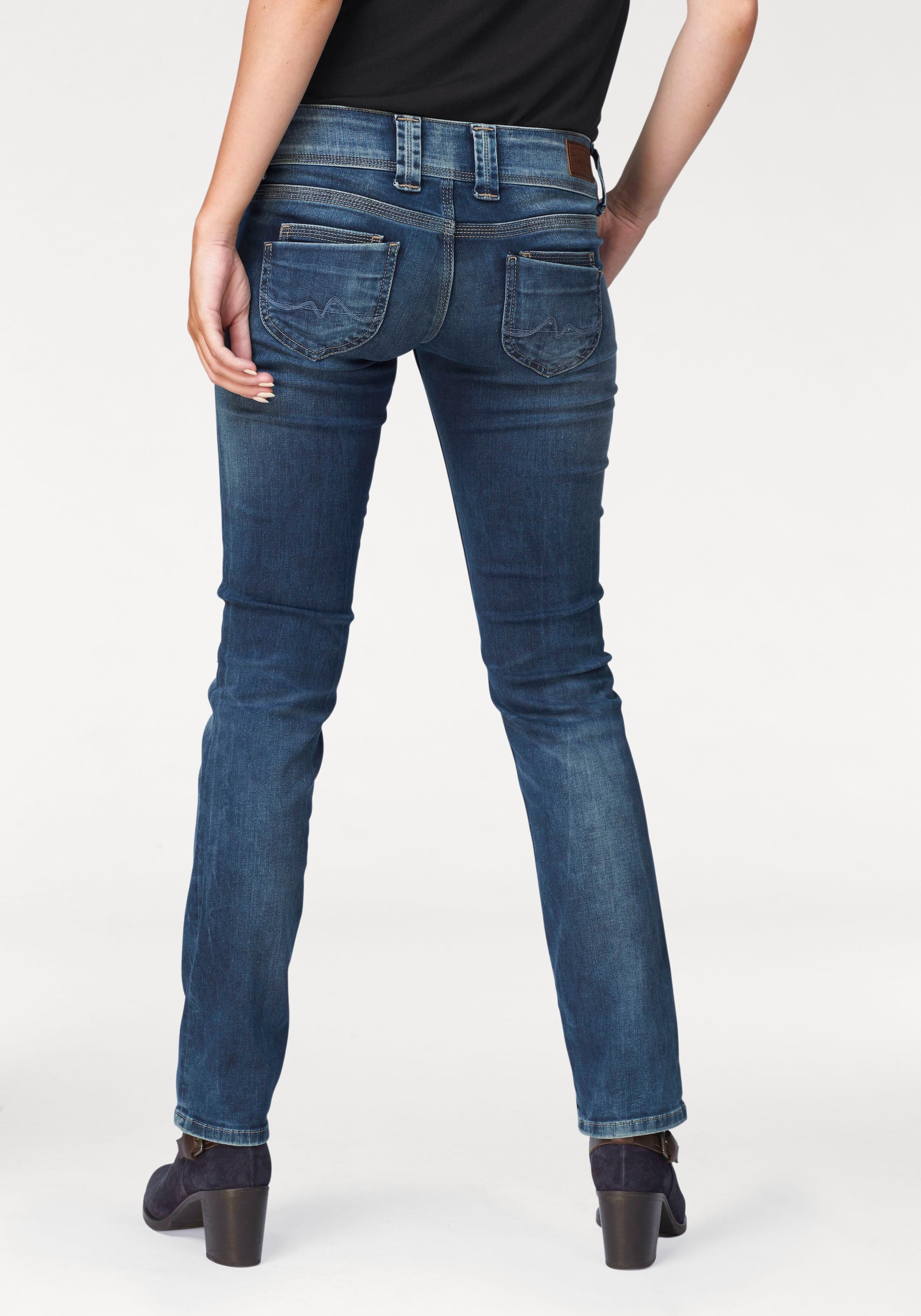 Pepe Jeans Straight-Jeans »VENUS«, mit Badge