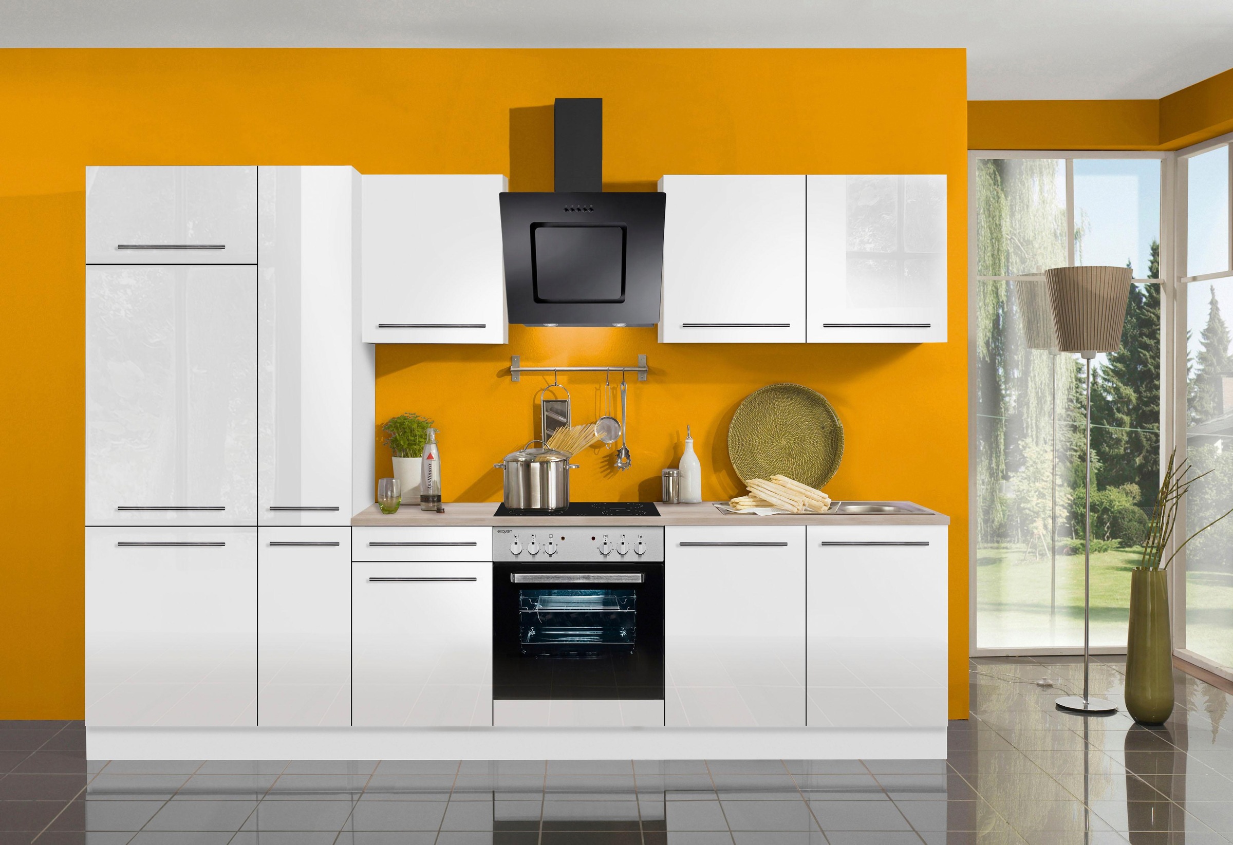 ❤ OPTIFIT Küchenzeile »Bern«, Breite 300 cm, wahlweise mit E-Geräten, höhenverstellbare  Füsse kaufen im Jelmoli-Online Shop