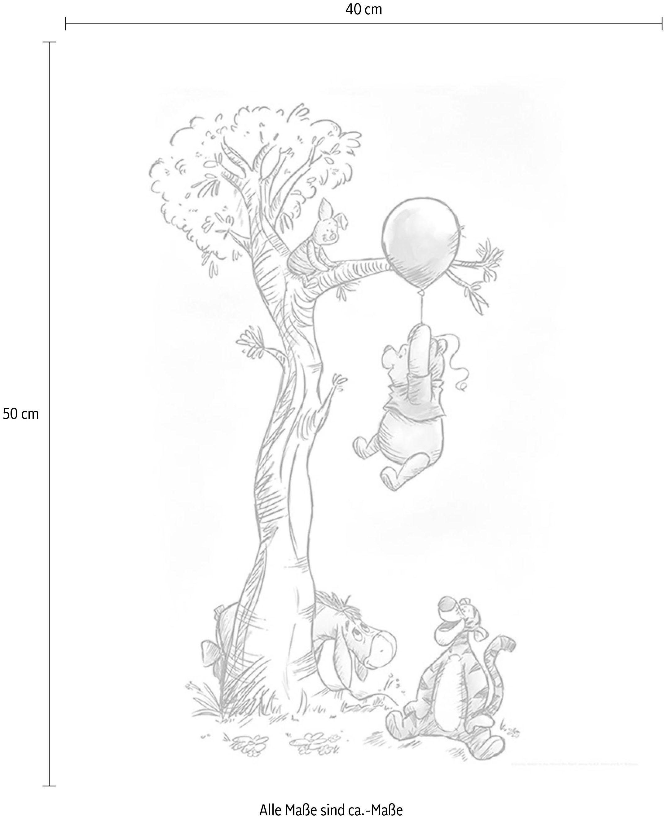 Komar Poster »Winnie Pooh Hang on«, Disney, (1 St.), Kinderzimmer, Schlafzimmer, Wohnzimmer