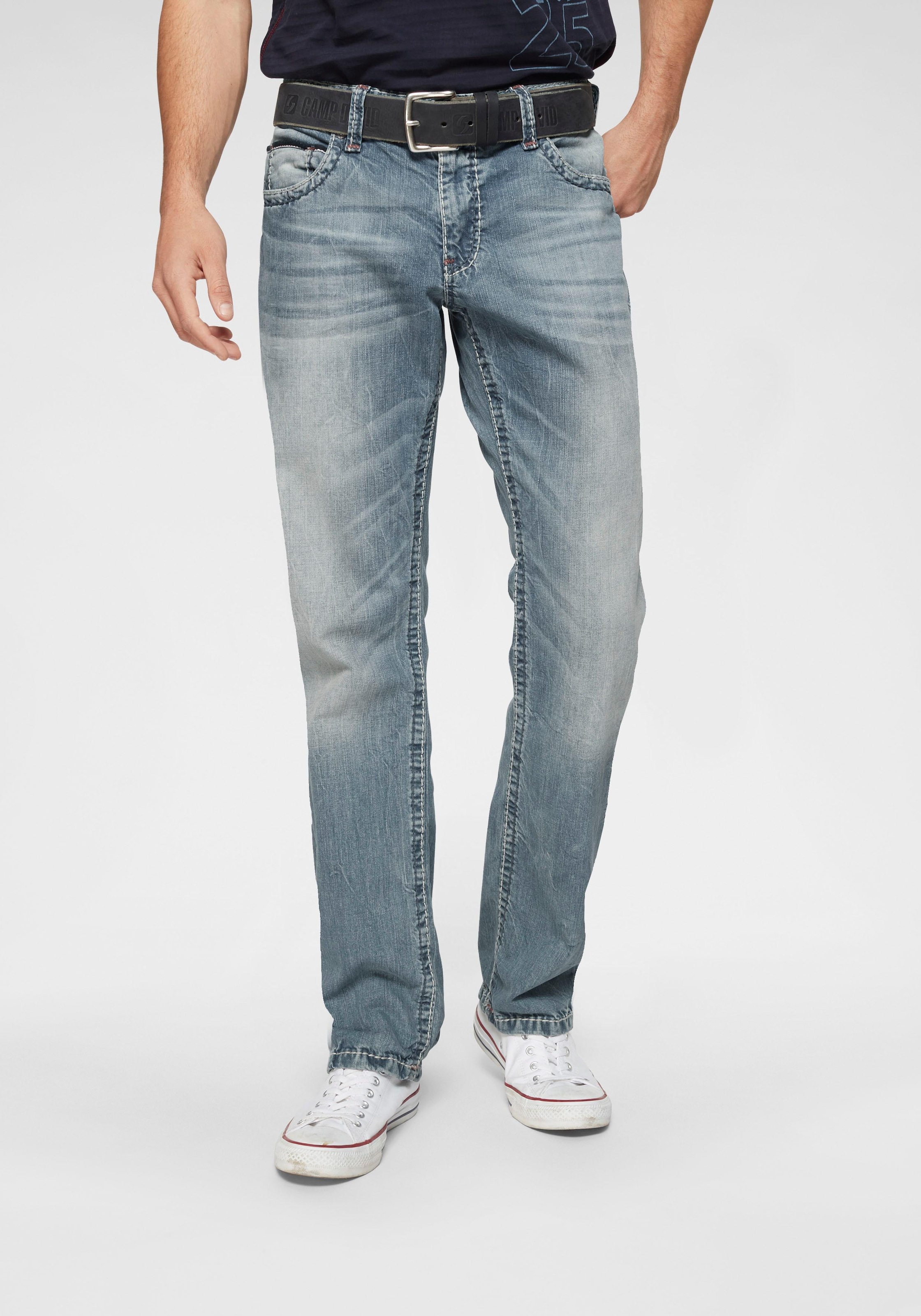 CAMP DAVID Loose-fit-Jeans, mit markanten Nähten und Stretch