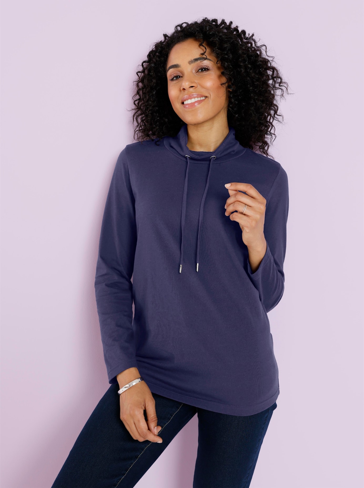 Classic Basics Stehkragenshirt »Langarm-Shirt« 1 Stk.