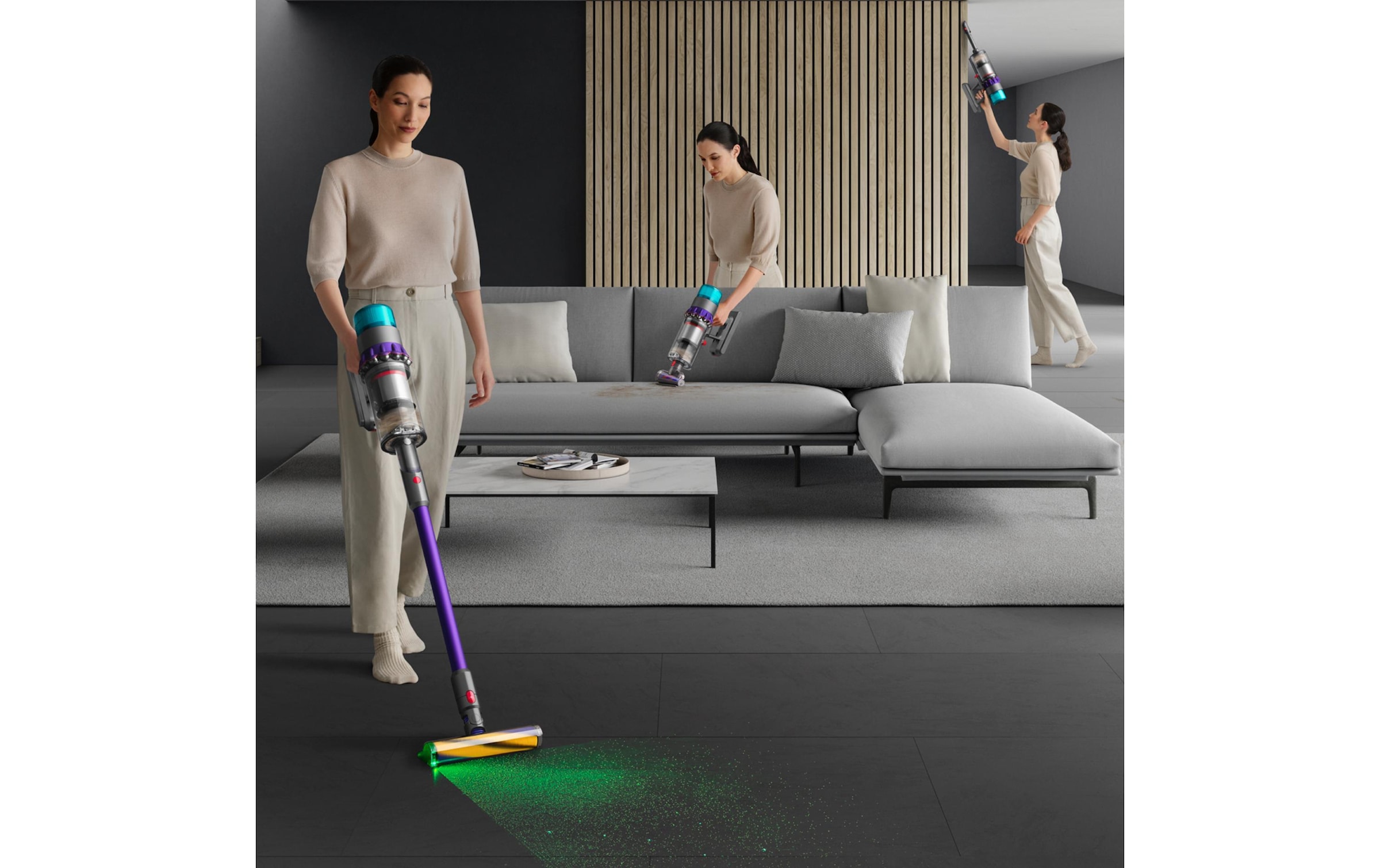 DYSON Akku-Hand-und Stielstaubsauger »Gen5detect™ Absolute (Nickel/Violett)«