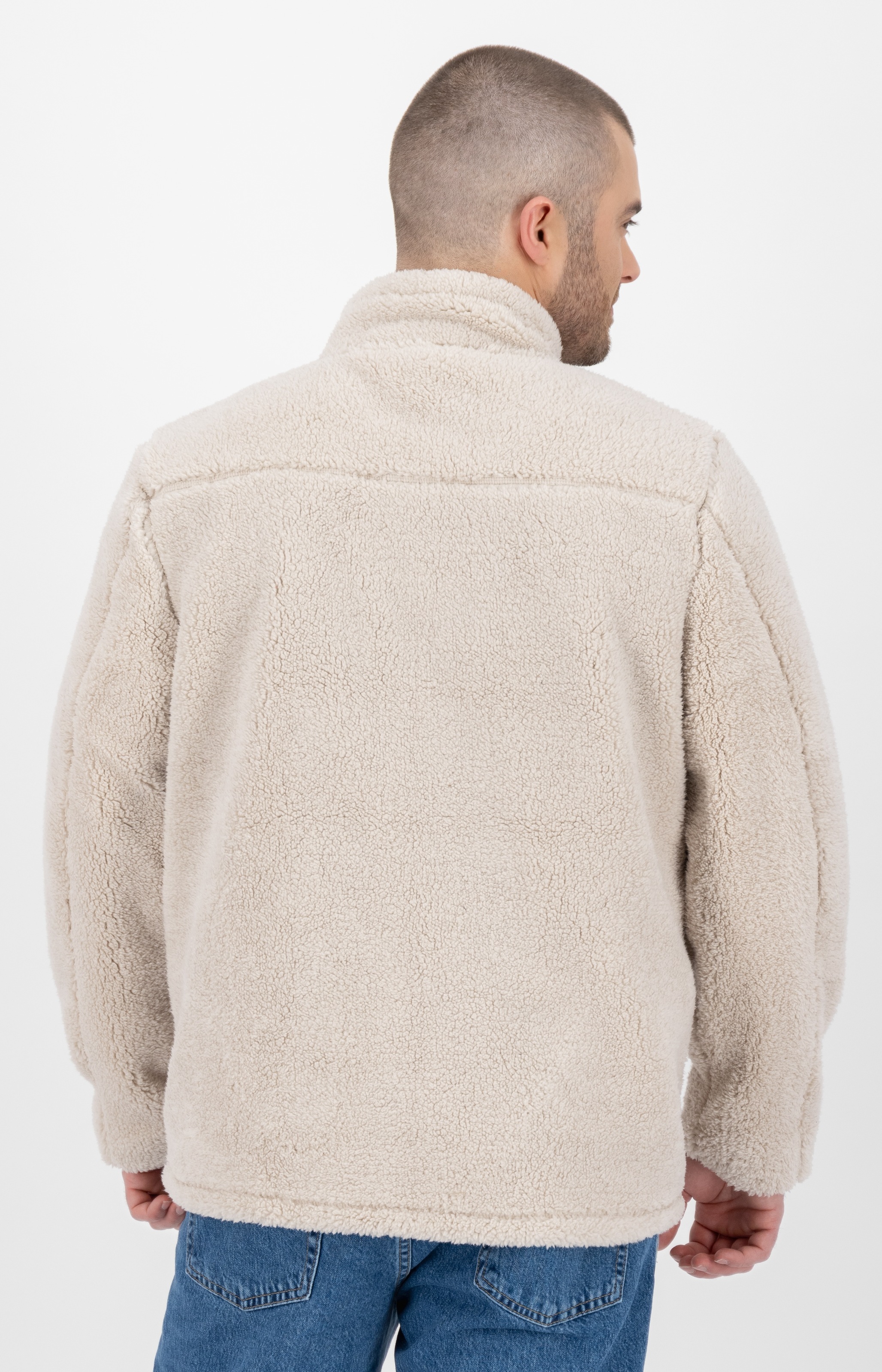 LPO Fleecejacke »REECE MN«, Stehkragen, mit Langhaarfleece gefüttert