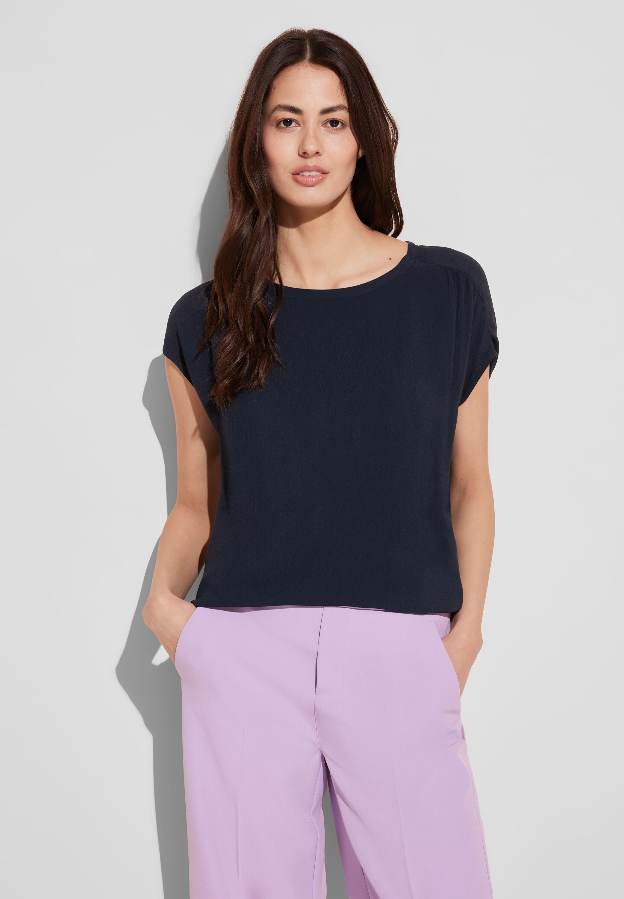 STREET ONE Shirttop mit Raffungen
