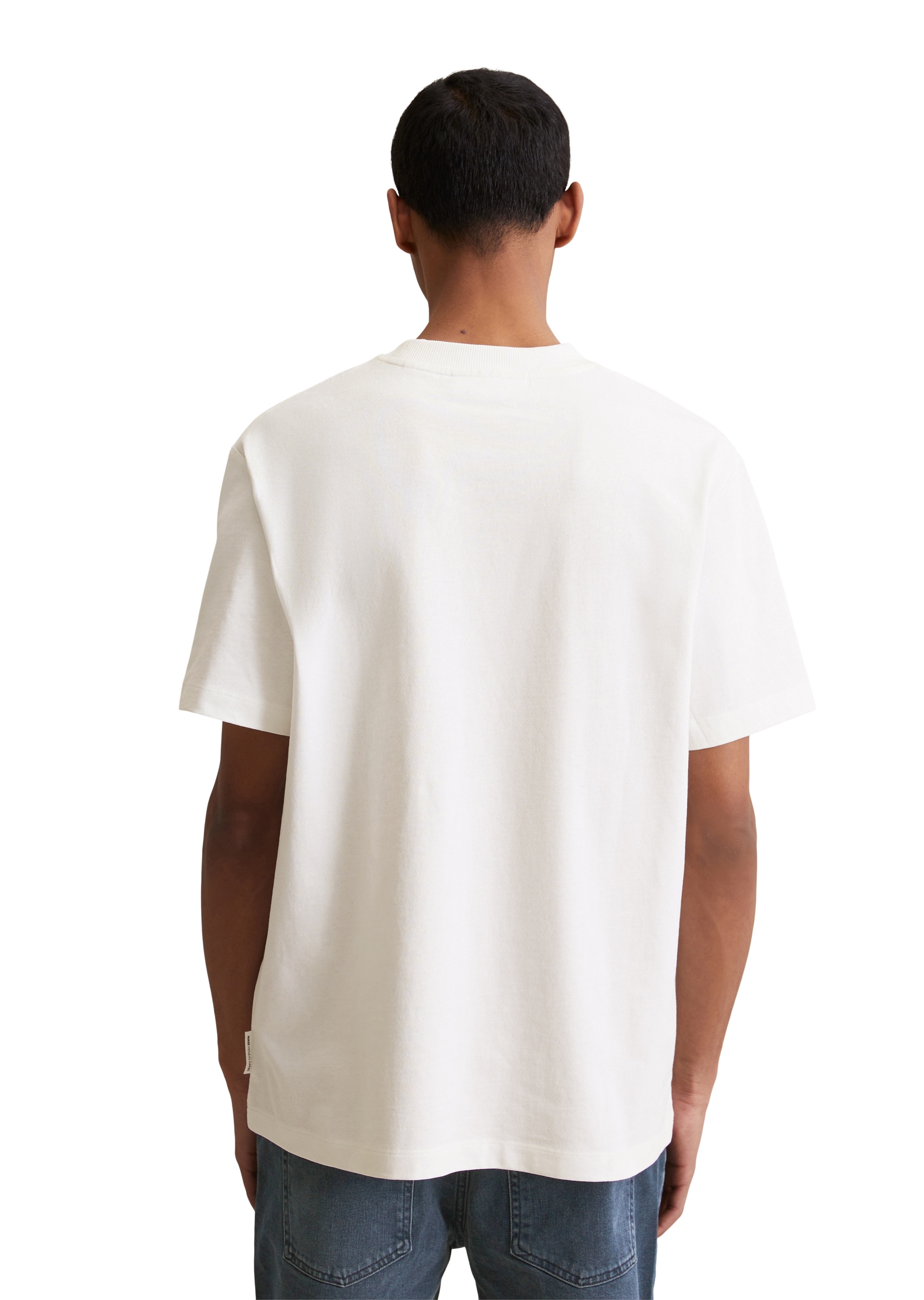 Marc O'Polo DENIM T-Shirt, Rundhals, relaxed fit, kontrastfarbener Print