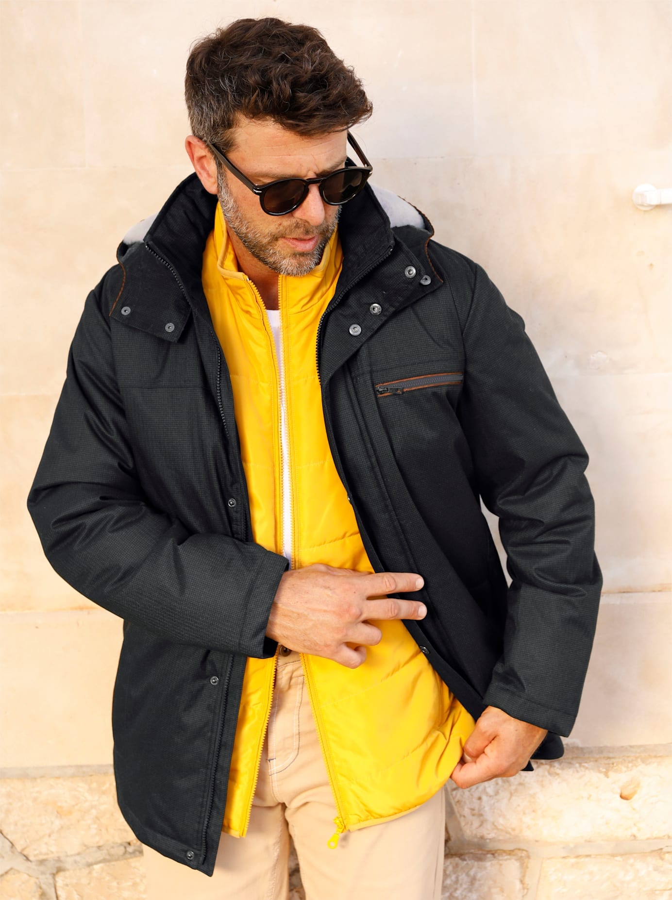 Marco Donati Steppjacke mit Kapuze