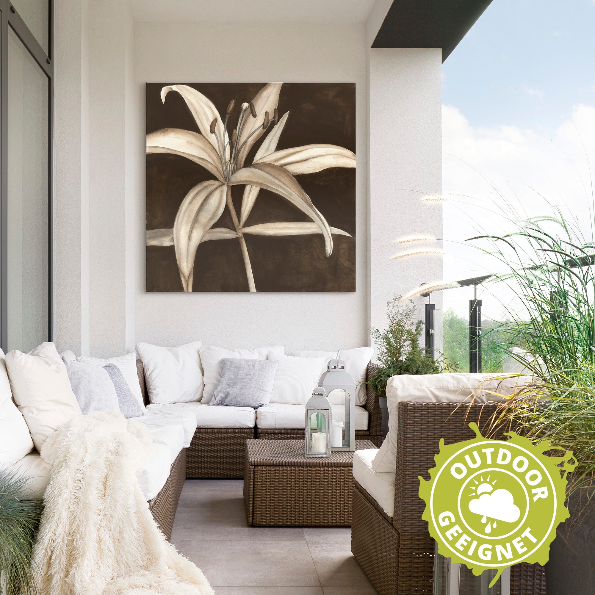 Artland Wandbild »Sepia Lilie II«, Blumen, (1 St.), als Alubild, Leinwandbild, Wandaufkleber oder Poster in versch. Grössen
