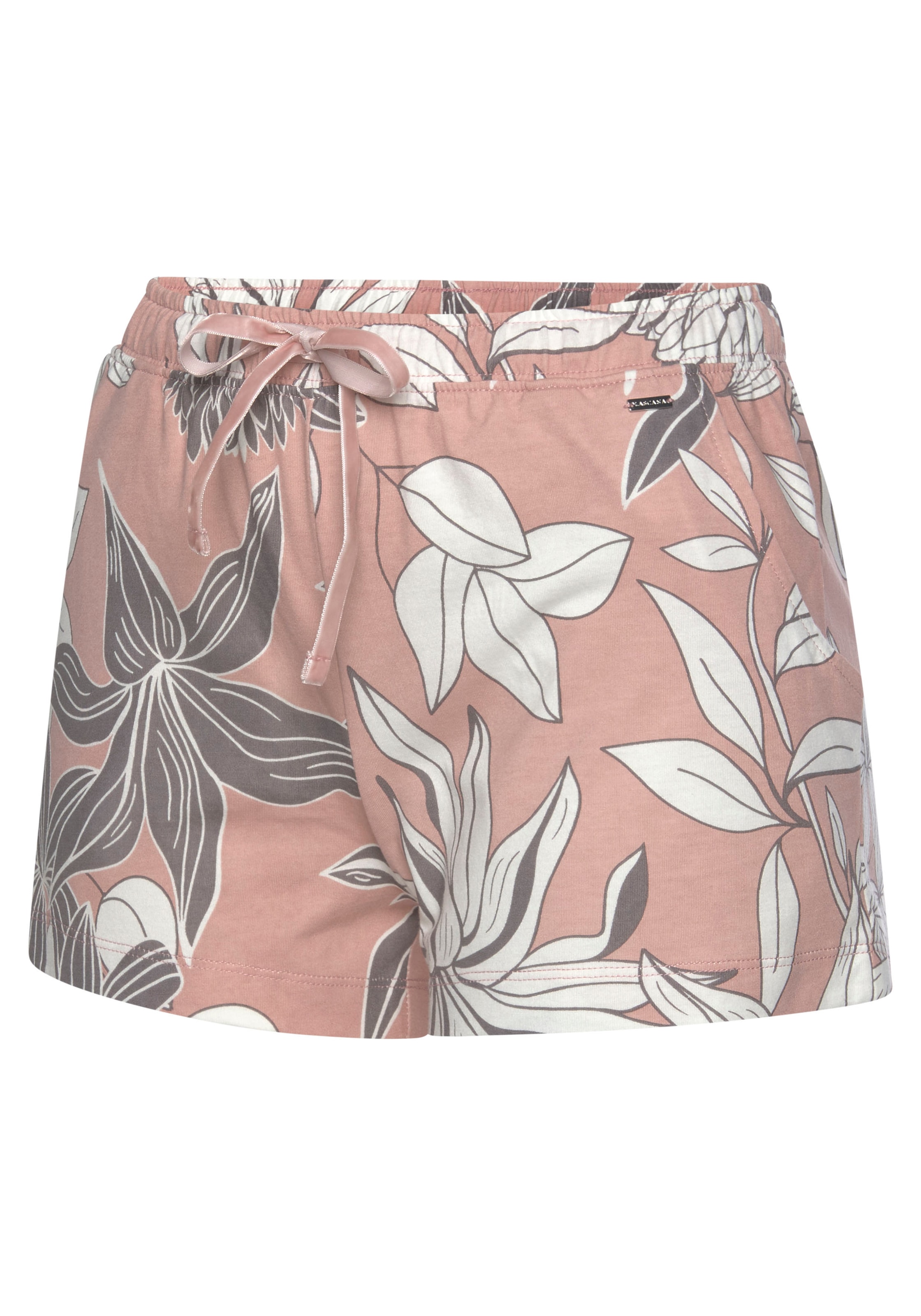 LASCANA Schlafshorts, mit floralem Druck