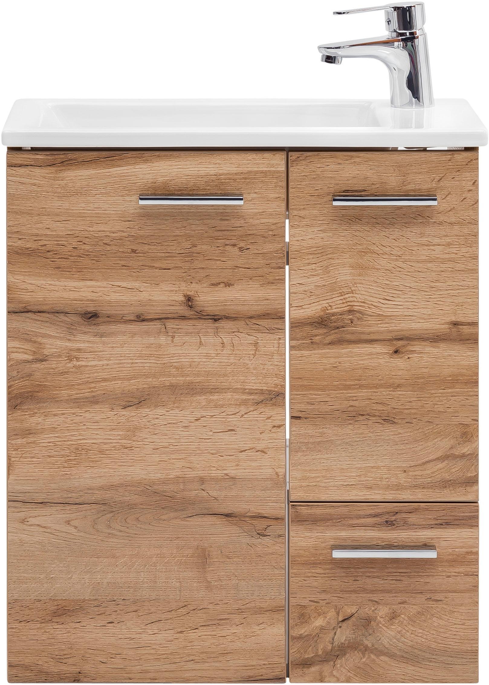 Schildmeyer Waschtisch "Matteo, Waschtisch, Made in Germany, B: 50 cm" Solide Verarbeitung - Dieses Produkt ist in Deutschland gefertigt