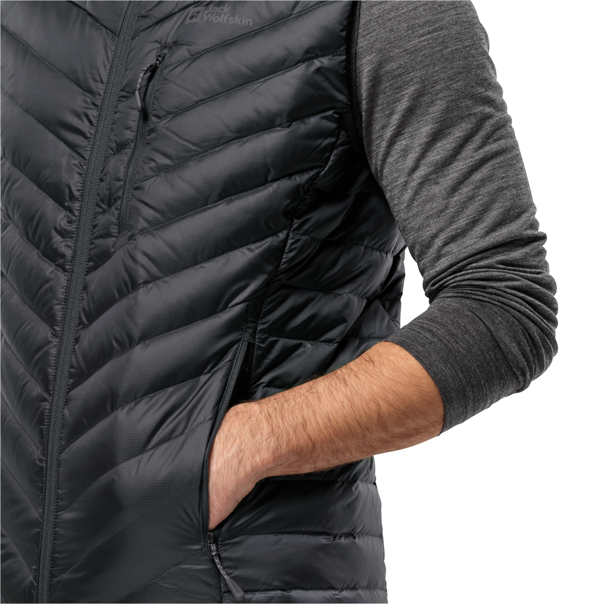 Jack Wolfskin Funktionsweste »PASSAMANI DOWN VEST M«, mit Daunenfüllung