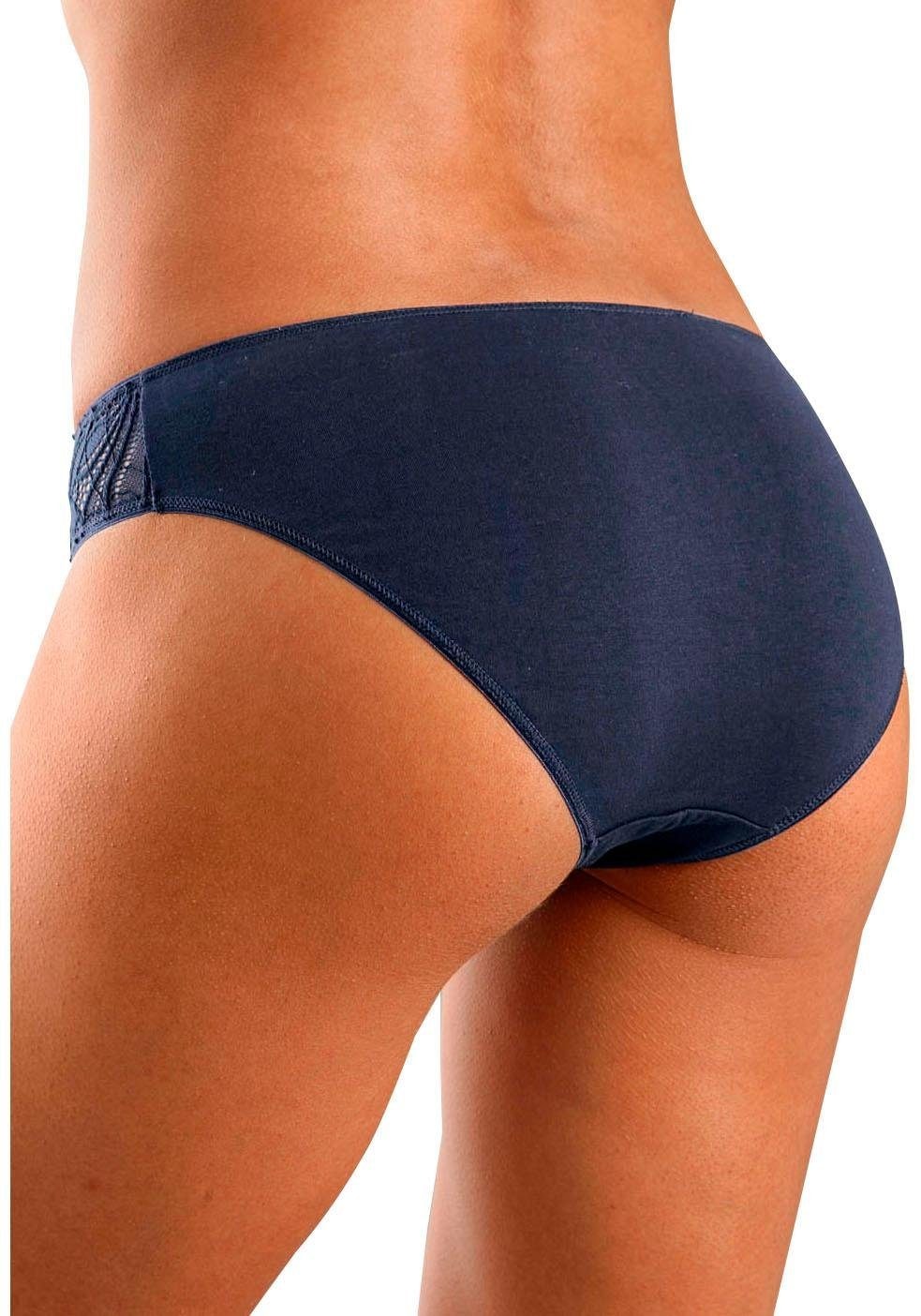 Vivance Bikinislip, (Packung, 5 St.), aus elastischer Baumwoll-Qualität