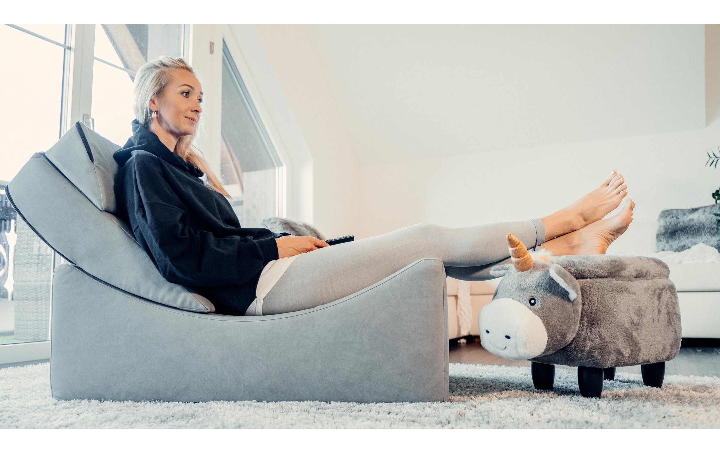 Hocker »zoosy Einhorn Enea Grau«