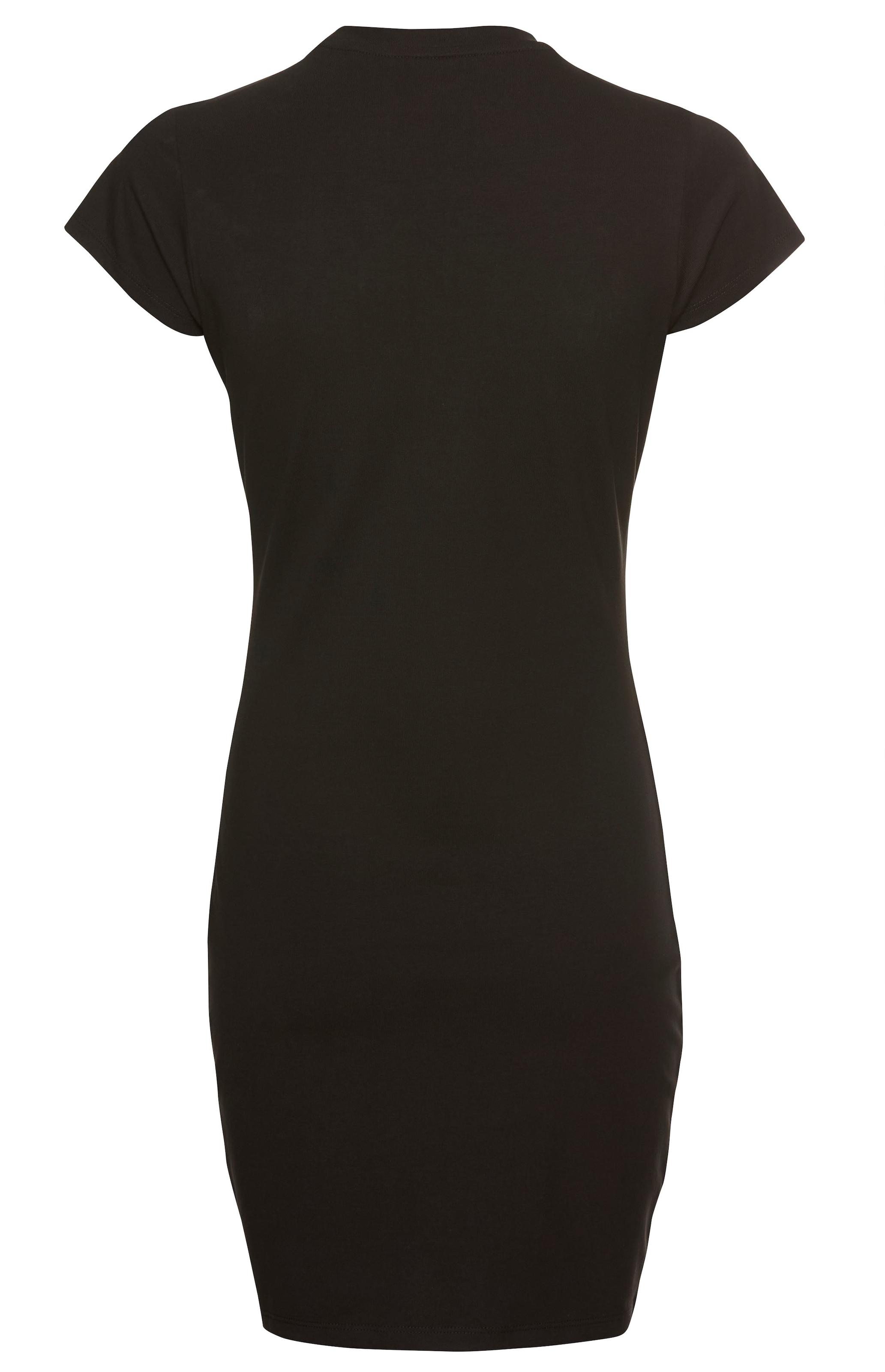 HUGO Blue Jerseykleid »Nalix«, mit Strass-Logoschriftzug, Glitzer