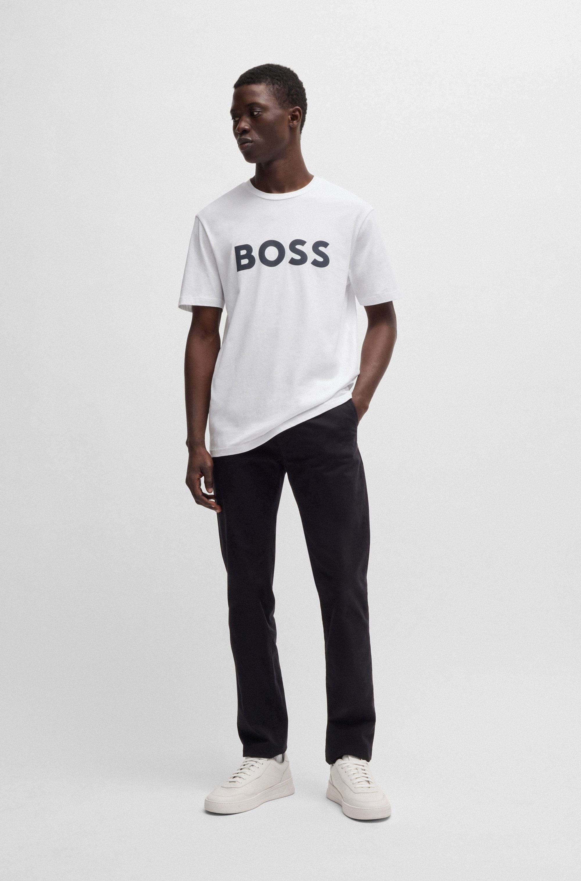 BOSS ORANGE T-Shirt »Thinking 1«, mit grossem BOSS Druck auf der Brust