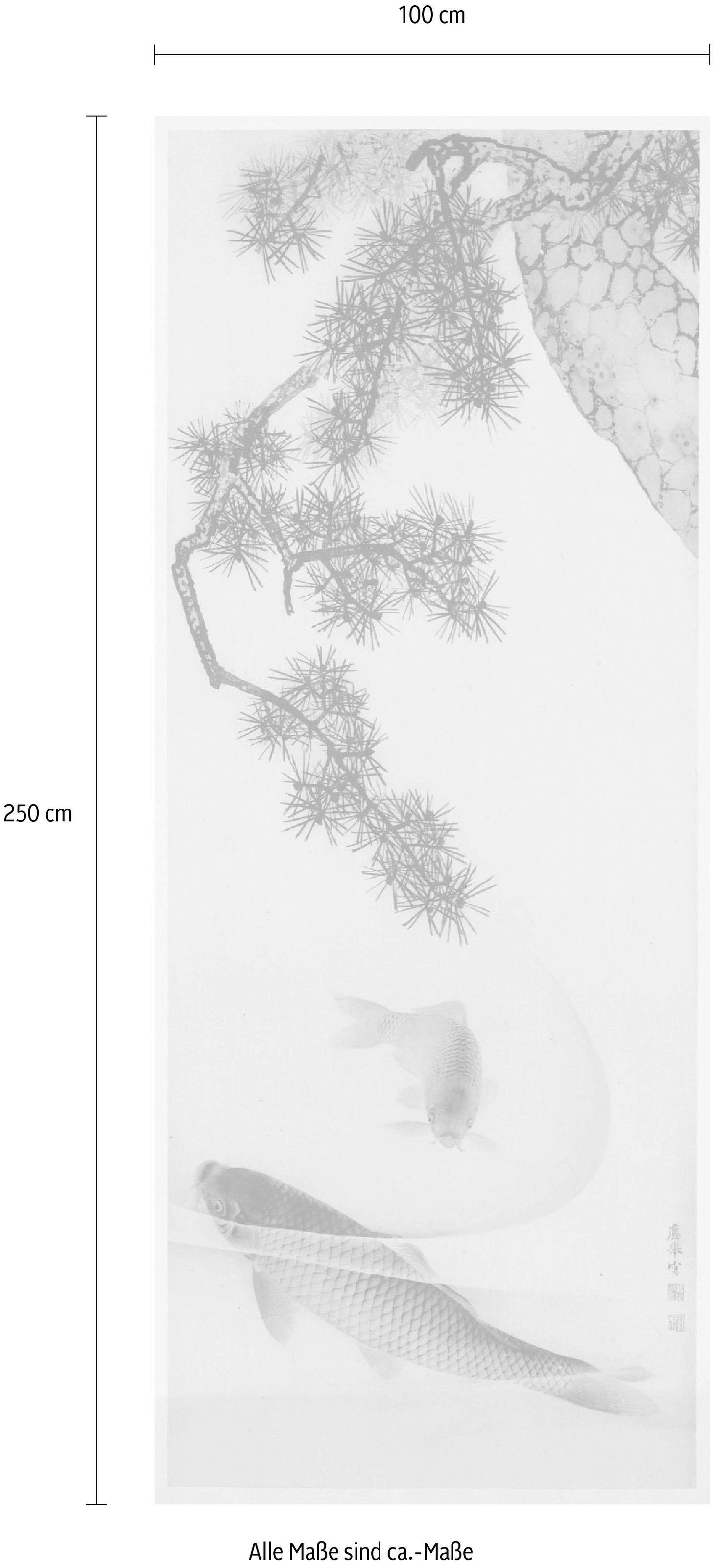 Komar Vliestapete »Digitaldruck Vlies - Koi - Grösse 100 x 250 cm«, bedruckt, Wohnzimmer, Schlafzimmer