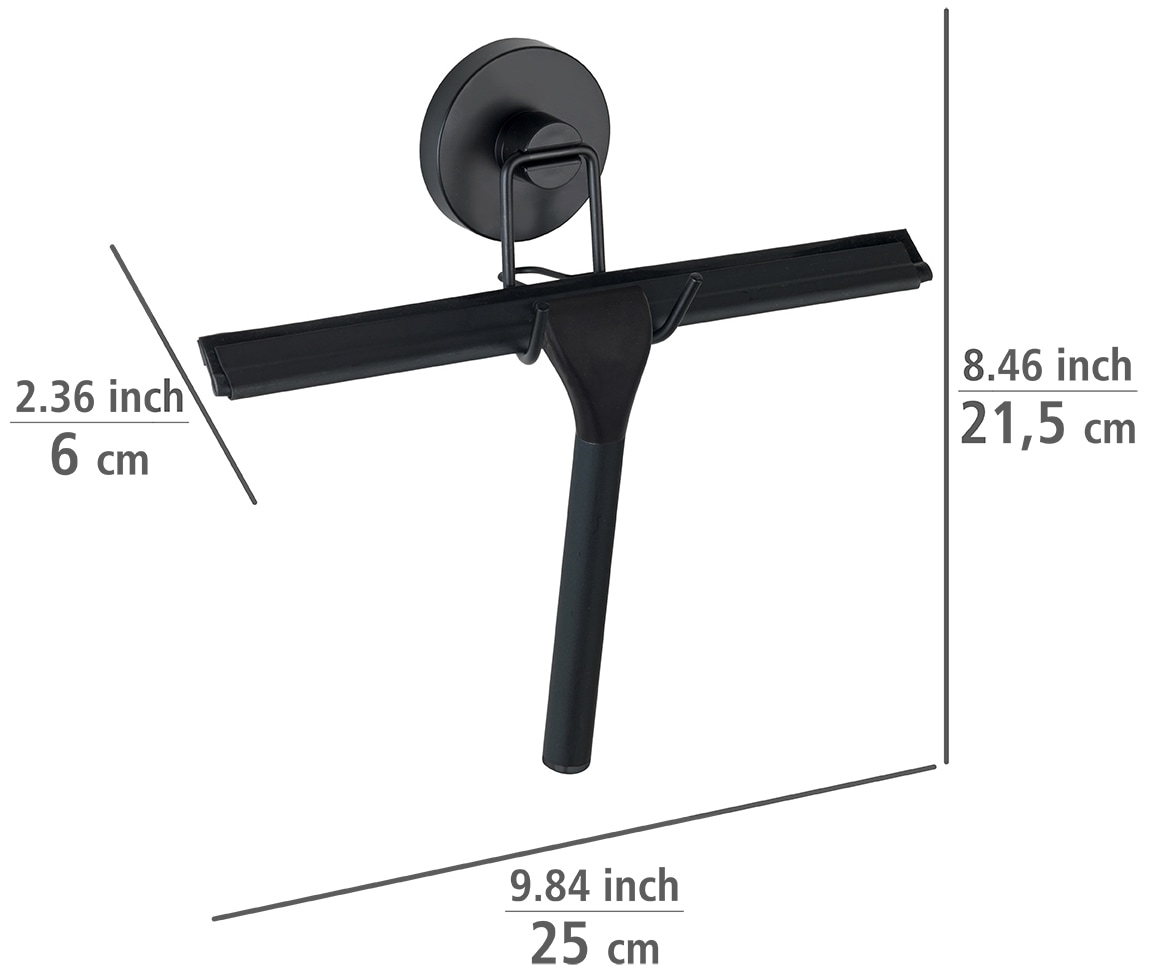 WENKO Duschabzieher »Vacuum-Loc«, 25 cm, Befestigen ohne bohren