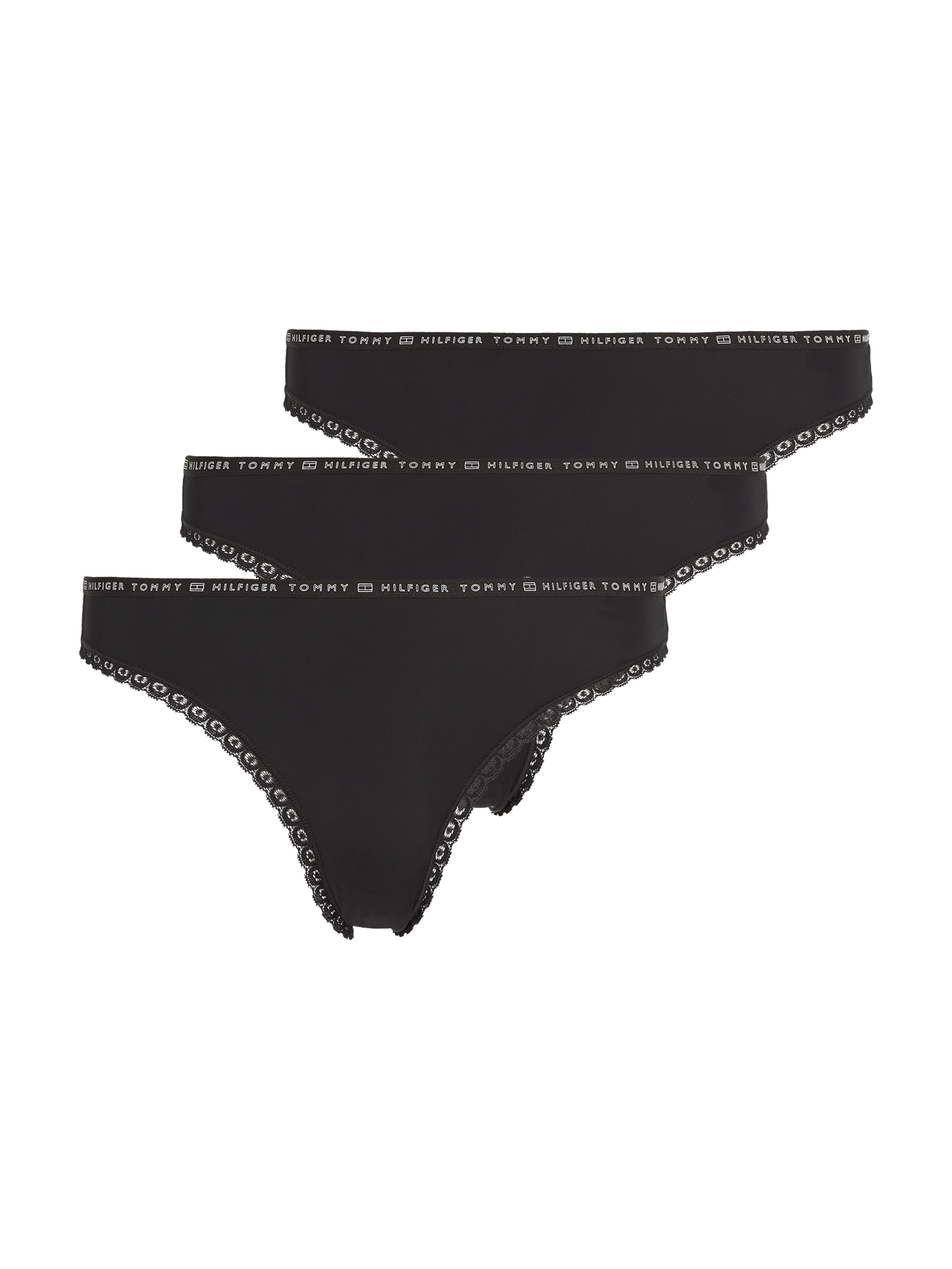 Hilfiger 6 Underwear »3P Tommy Logo-Elastiktape Bikinislip Hilfiger 3er-Pack), mit online kaufen BIKINI«, Jelmoli-Versand (Packung, Schweiz Tommy Spitzenkante bei