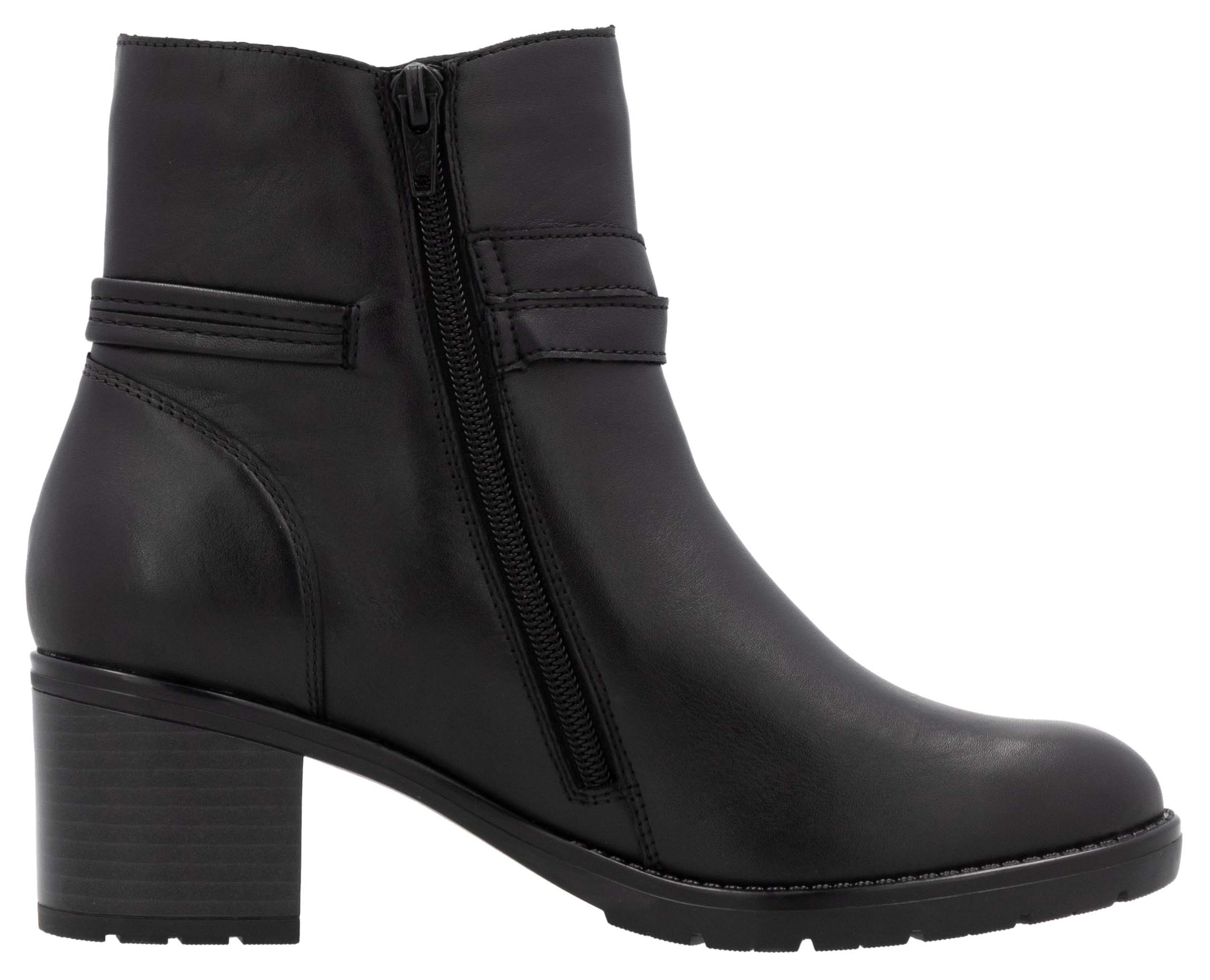 Remonte Stiefelette, Blockabsatz, Herbstmode, Businessschuh mit Innenreissverschluss