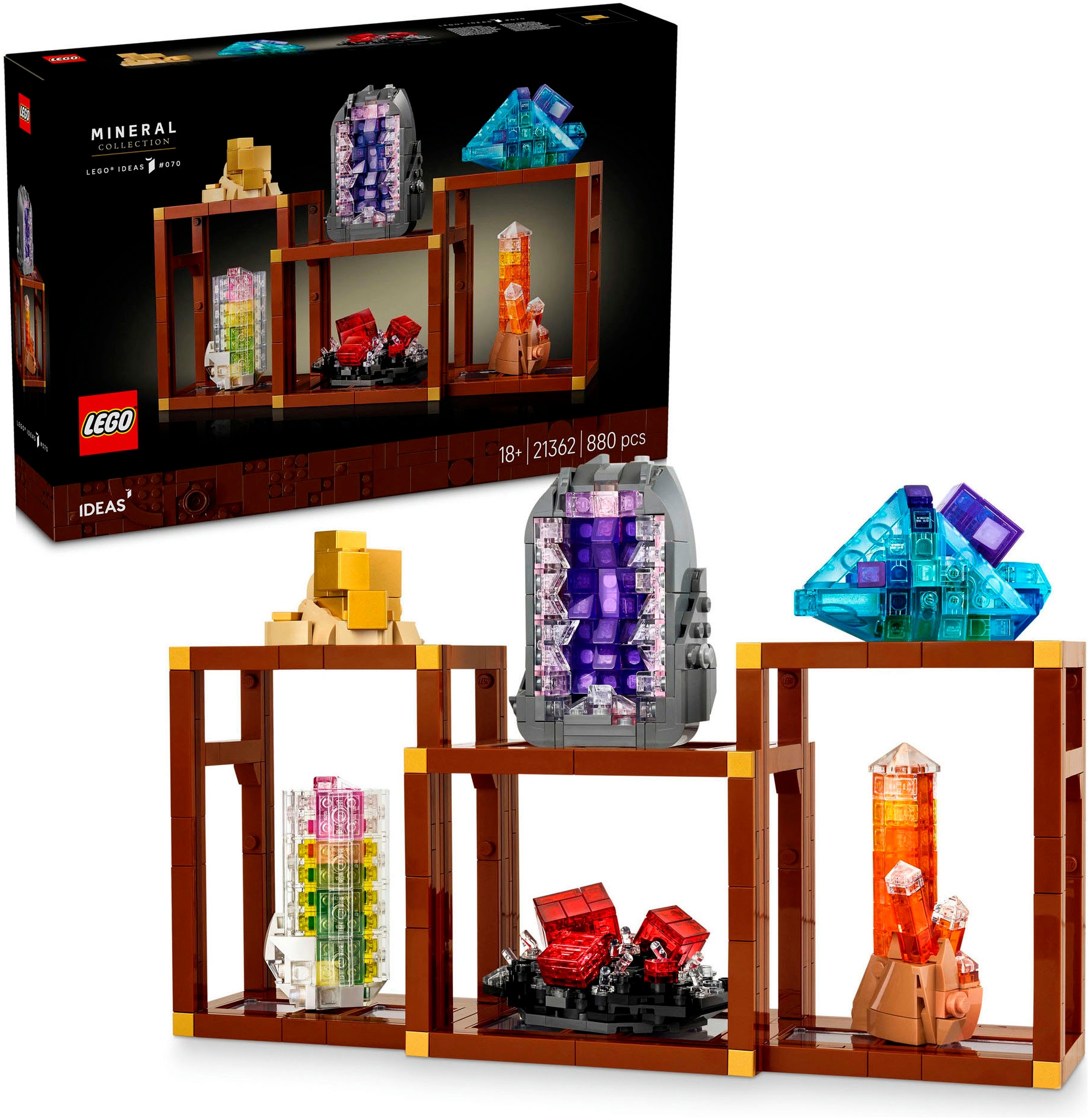 LEGO Konstruktionsspielsteine "Mineraliensammlung (21362), LEGO Ideas" Made in Europe