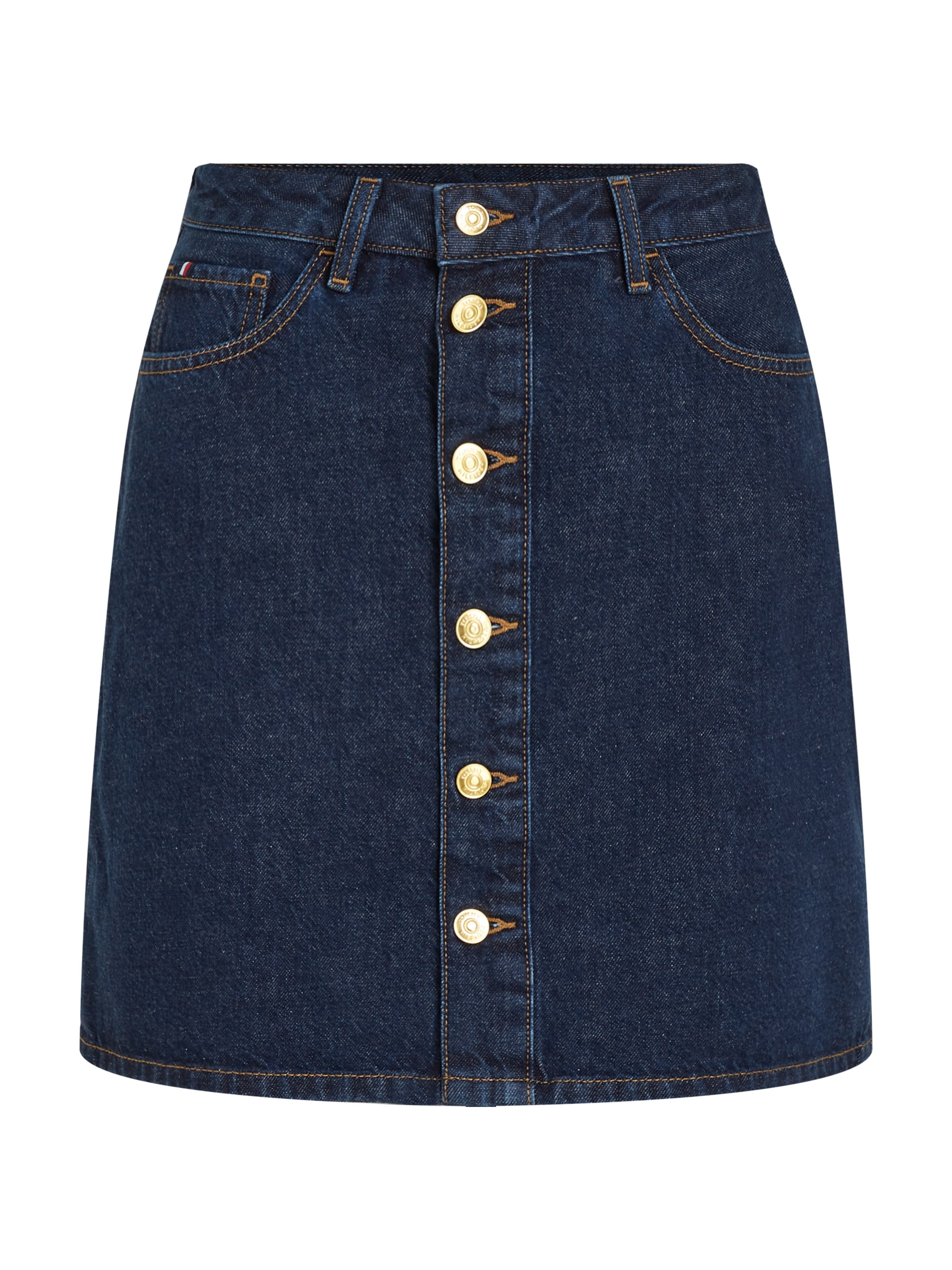 Tommy Hilfiger Jeansrock »DNM MINI SKIRT HW CLER«, Webrock im 5-Pocket-Style