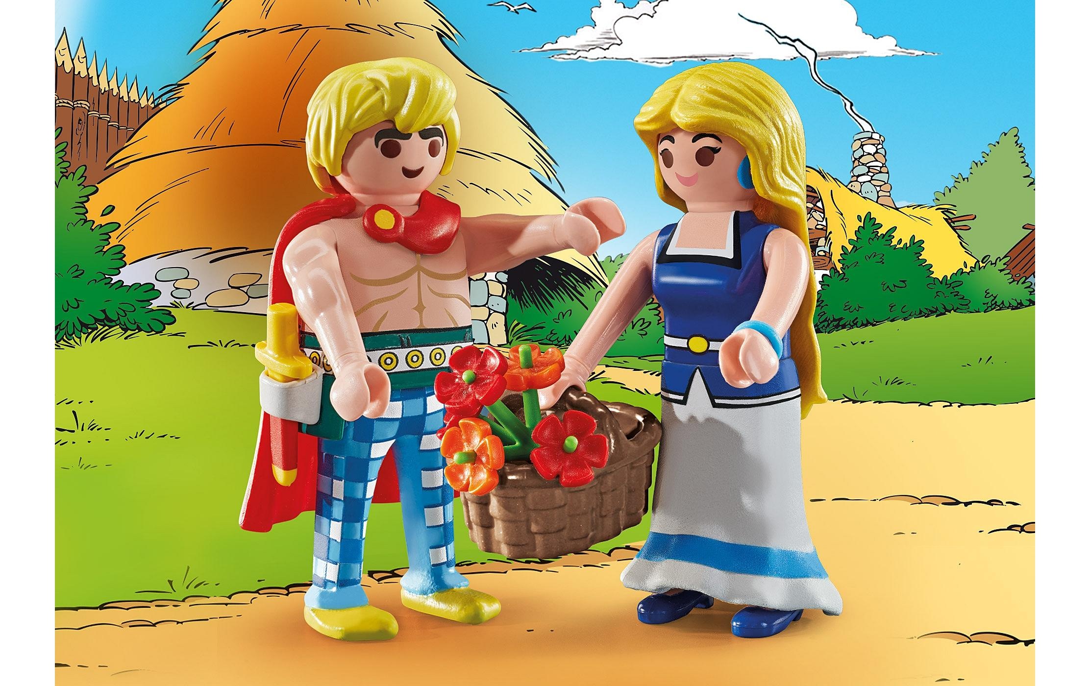 Playmobil® Spielbausteine »Asterix Tragicomix und Falbala 71544«, (14 St.)