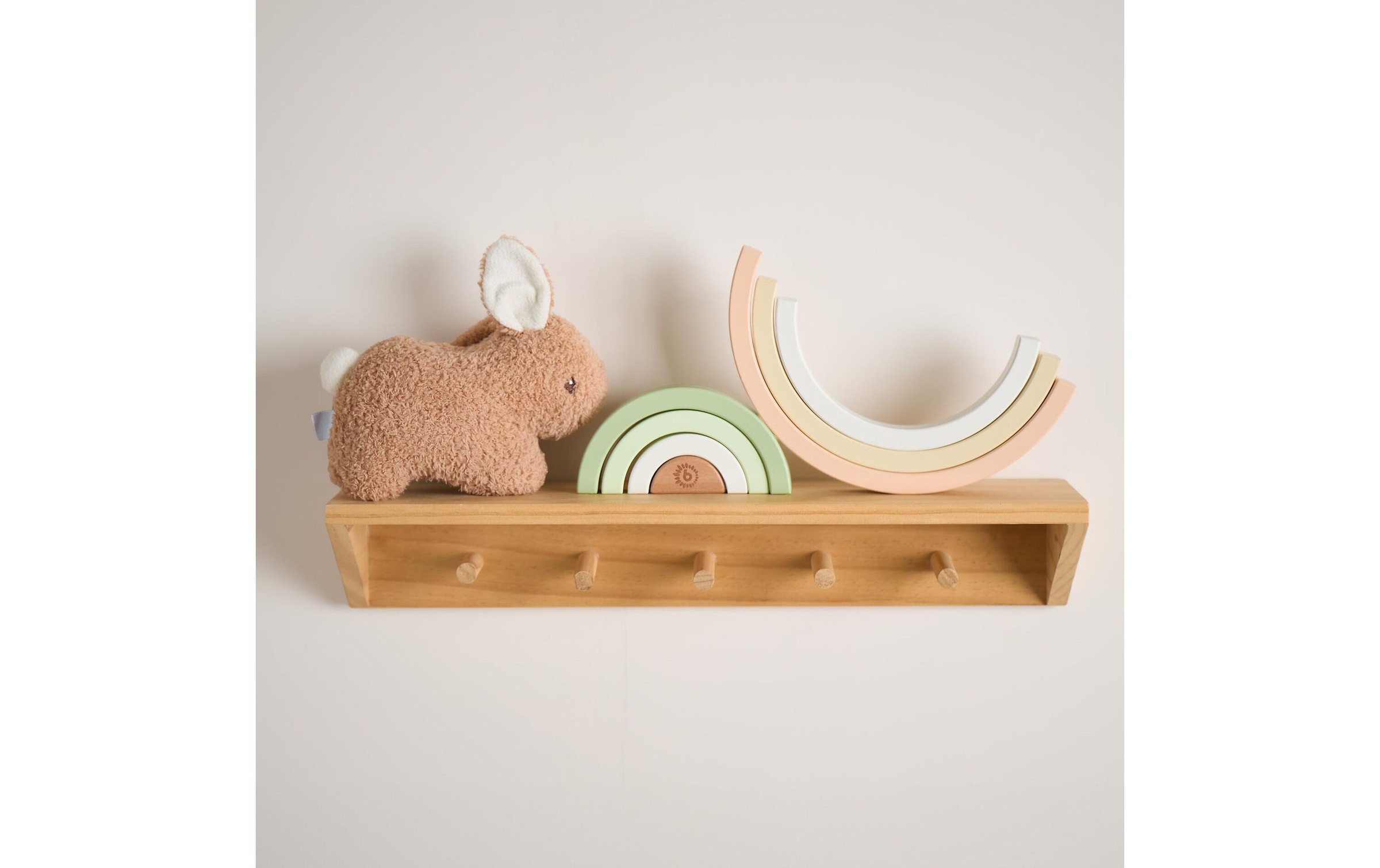 BIECO Stapelspielzeug »Regenbogen Hase Fine 24 cm x 12 cm x 2,5 cm«