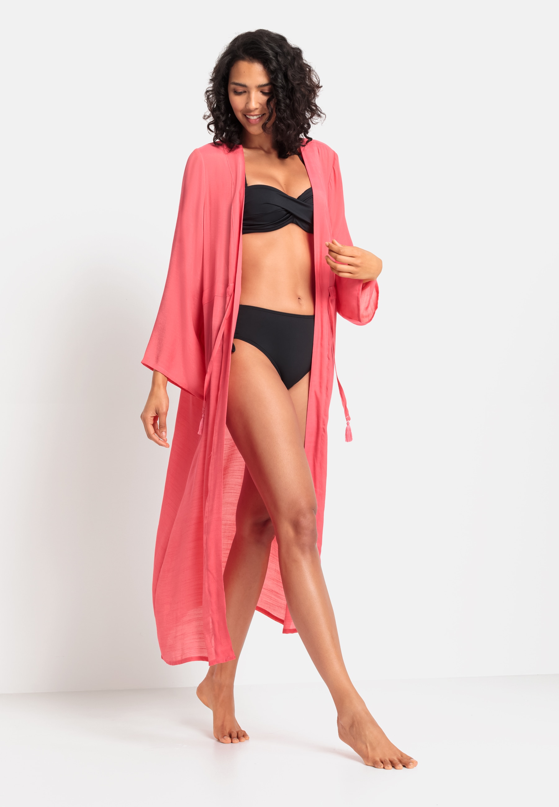 LASCANA Strandkleid, im Kimono-Style online shoppen Schweiz bei Jelmoli-Versand