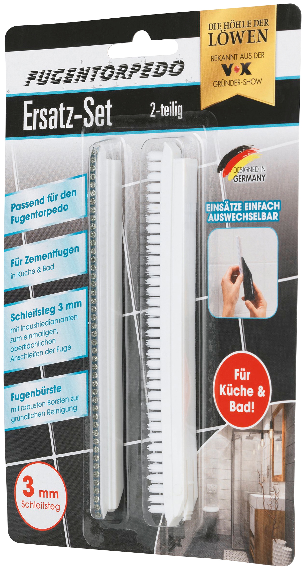 FUGENTORPEDO Fugenbürste »Starter-Set«, Set, 7 St.