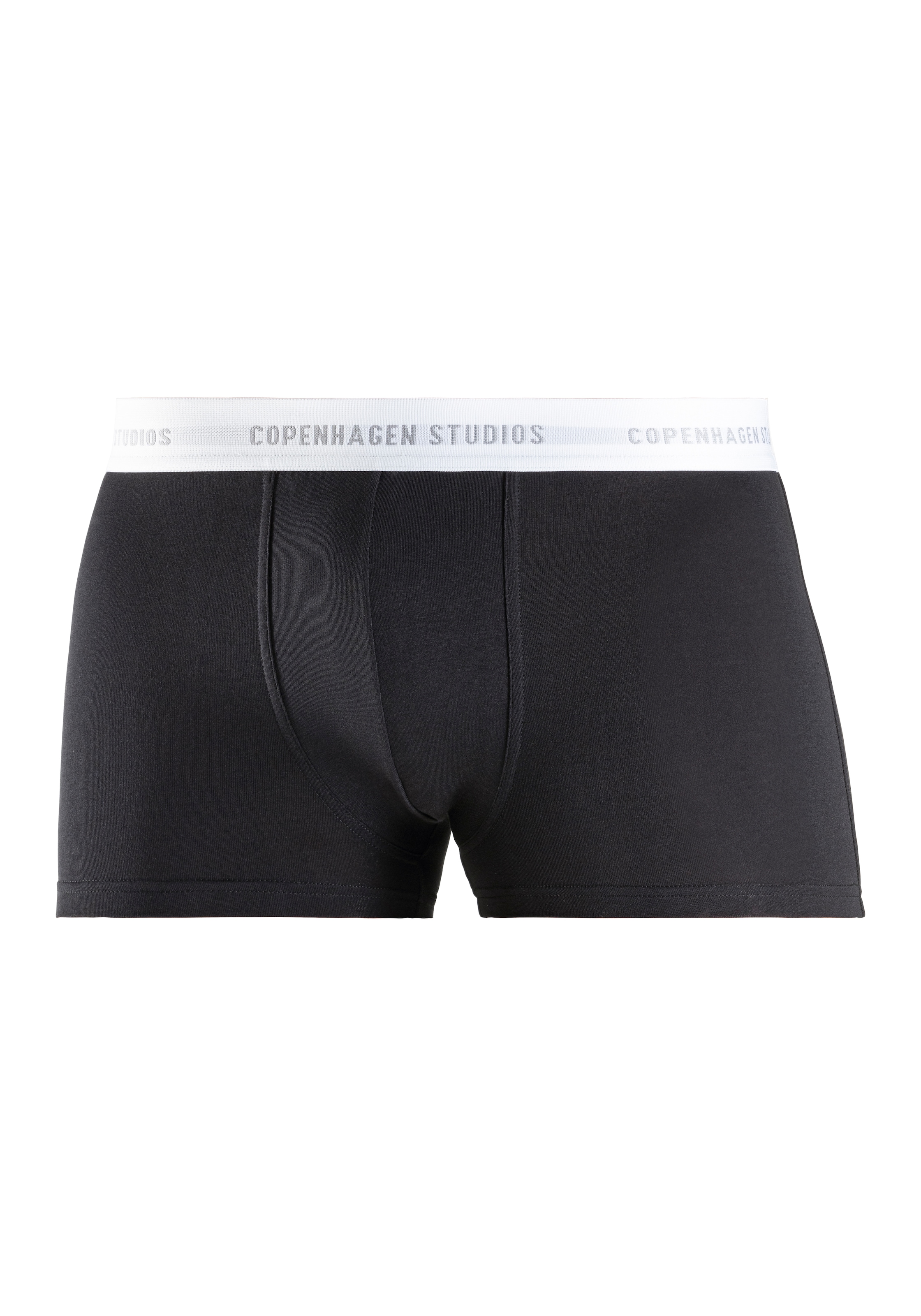Copenhagen Studios Boxer »Boxershorts für Herren«, (Packung, 3 St., 3er Pack), mit weissem Logo-Bund