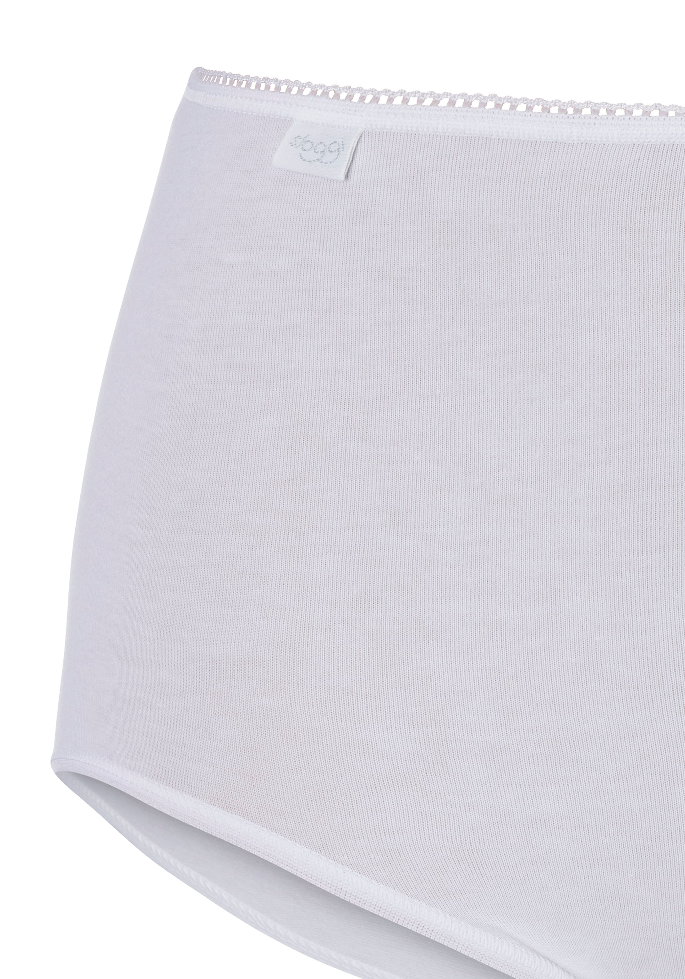 sloggi Maxislip »24/7 Cotton Maxi C3P«, (3er Pack), höher geschnittene Passform, Elastikbund mit Spitze