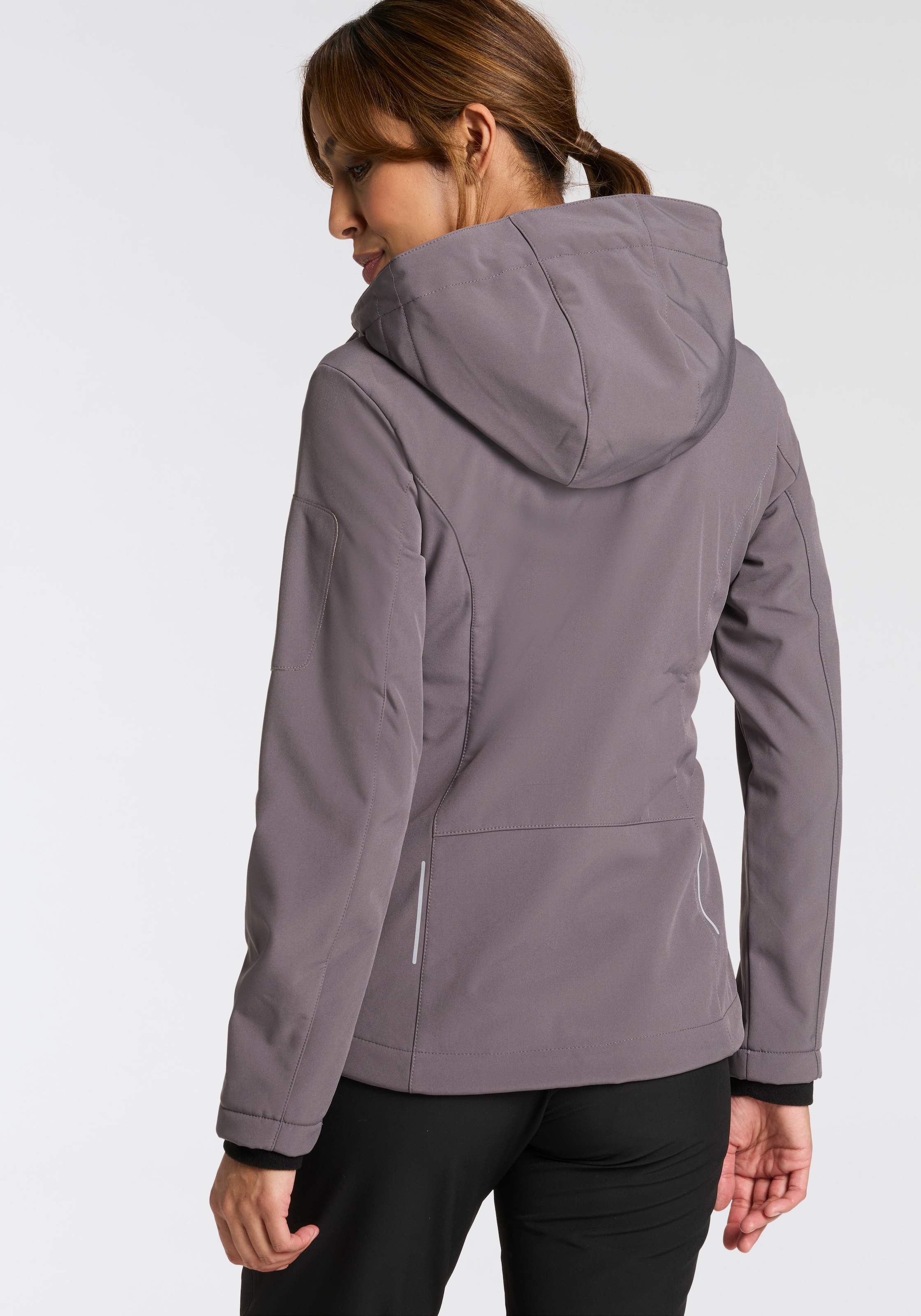 CMP Softshelljacke »WOMAN JACKET ZIP HOOD«, (1 St.), Wärmend & wind- & wasserabweisend