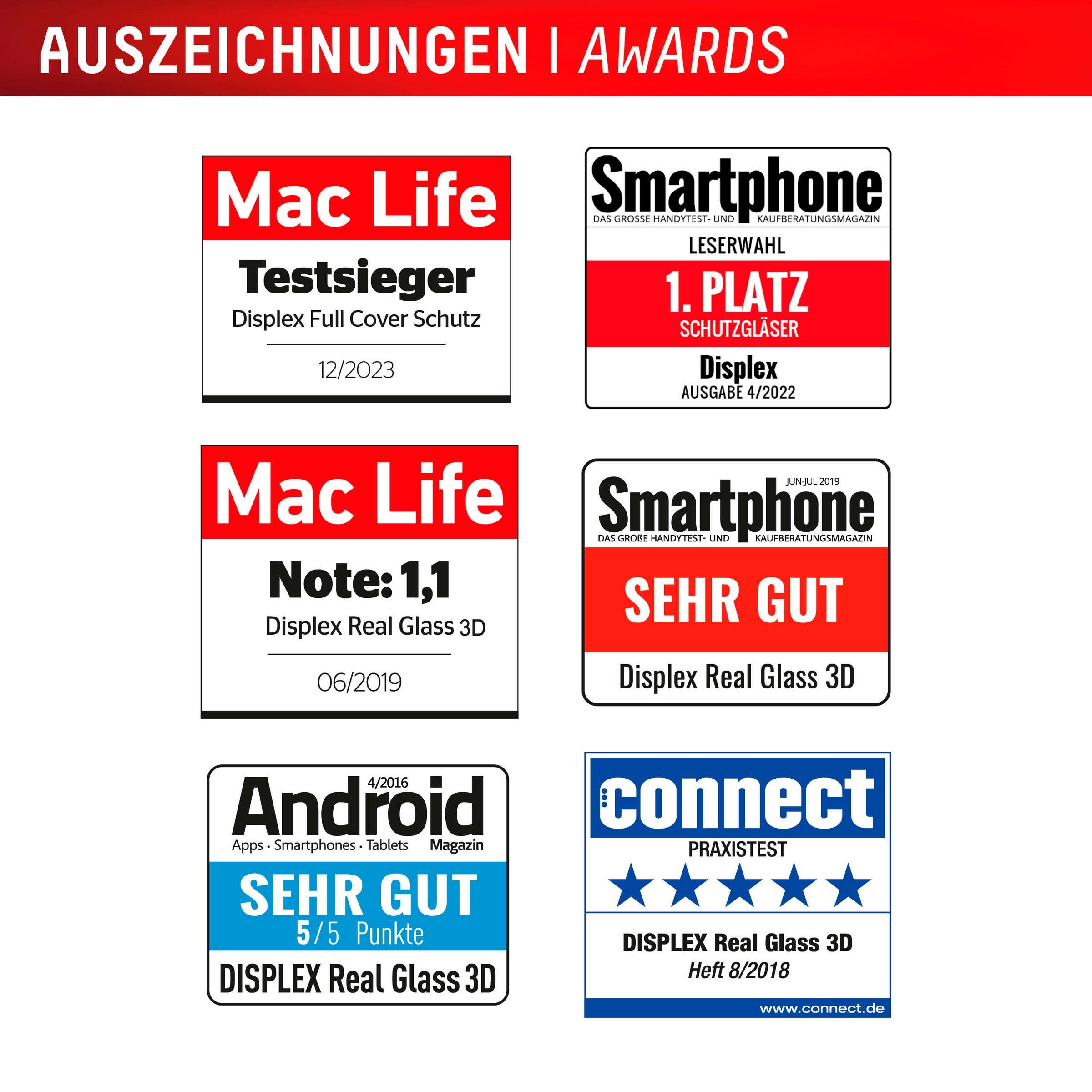Displex Displayschutzglas »Real Glass FC«, für Samsung Galaxy S24+-Samsung Galaxy S25+, Displayschutzfolie Displayschutz kratzer-resistent 10H splitterfest