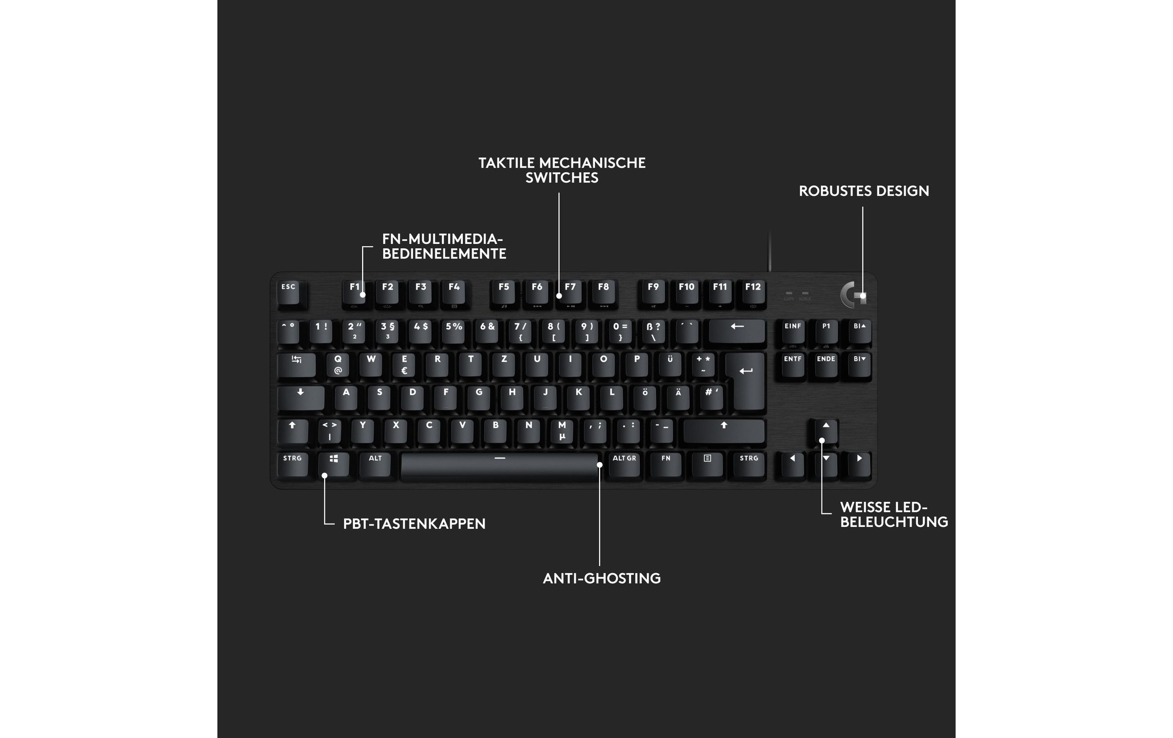 Logitech Gaming-Tastatur »Logitech G413 TKL SE«