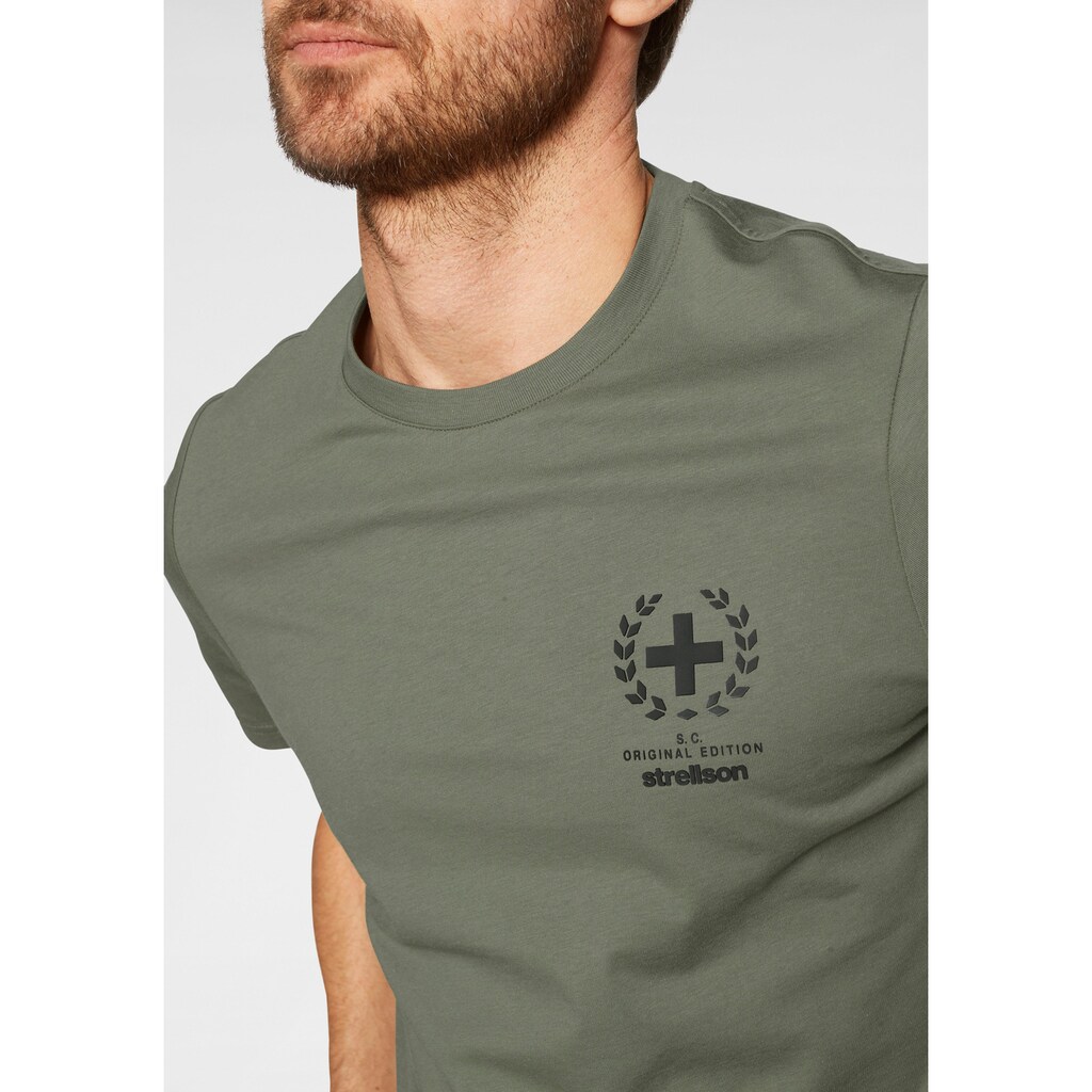 Strellson T-Shirt »Deland«, Mit gummiertem Print