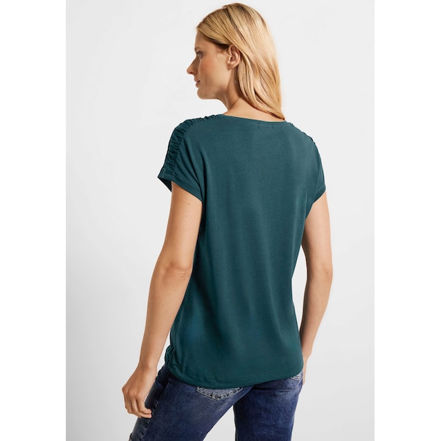 Cecil T-Shirt »NOS Shoulder Gathering S«, mit Fledermausärmeln online  kaufen bei Jelmoli-Versand Schweiz