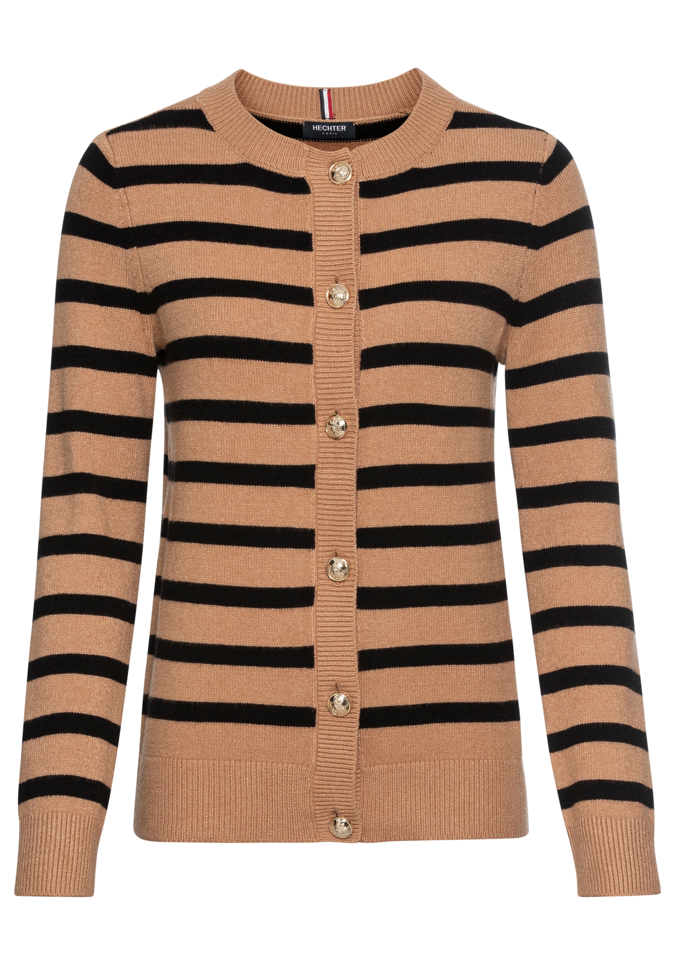 HECHTER PARIS Strickjacke, mit Kontraststreifen - NEUE KOLLEKTION
