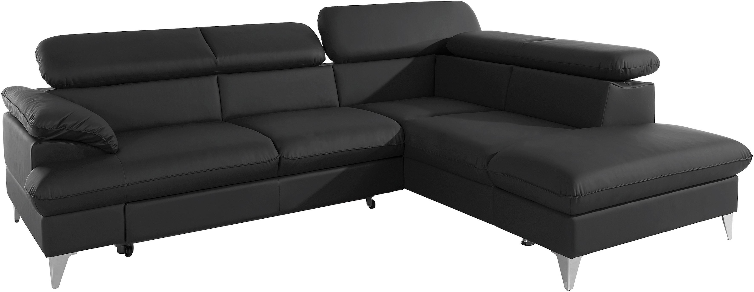COTTA Ecksofa »Caluso L-Form«, inklusive Kopfteilverstellung, wahlweise mit Bettfunktion