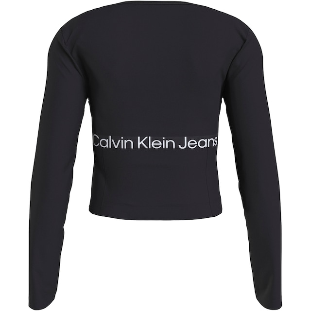 Calvin Klein Jeans T-Shirt »LOGO ELASTIC MILANO LS TOP« online kaufen |  Jelmoli-Versand