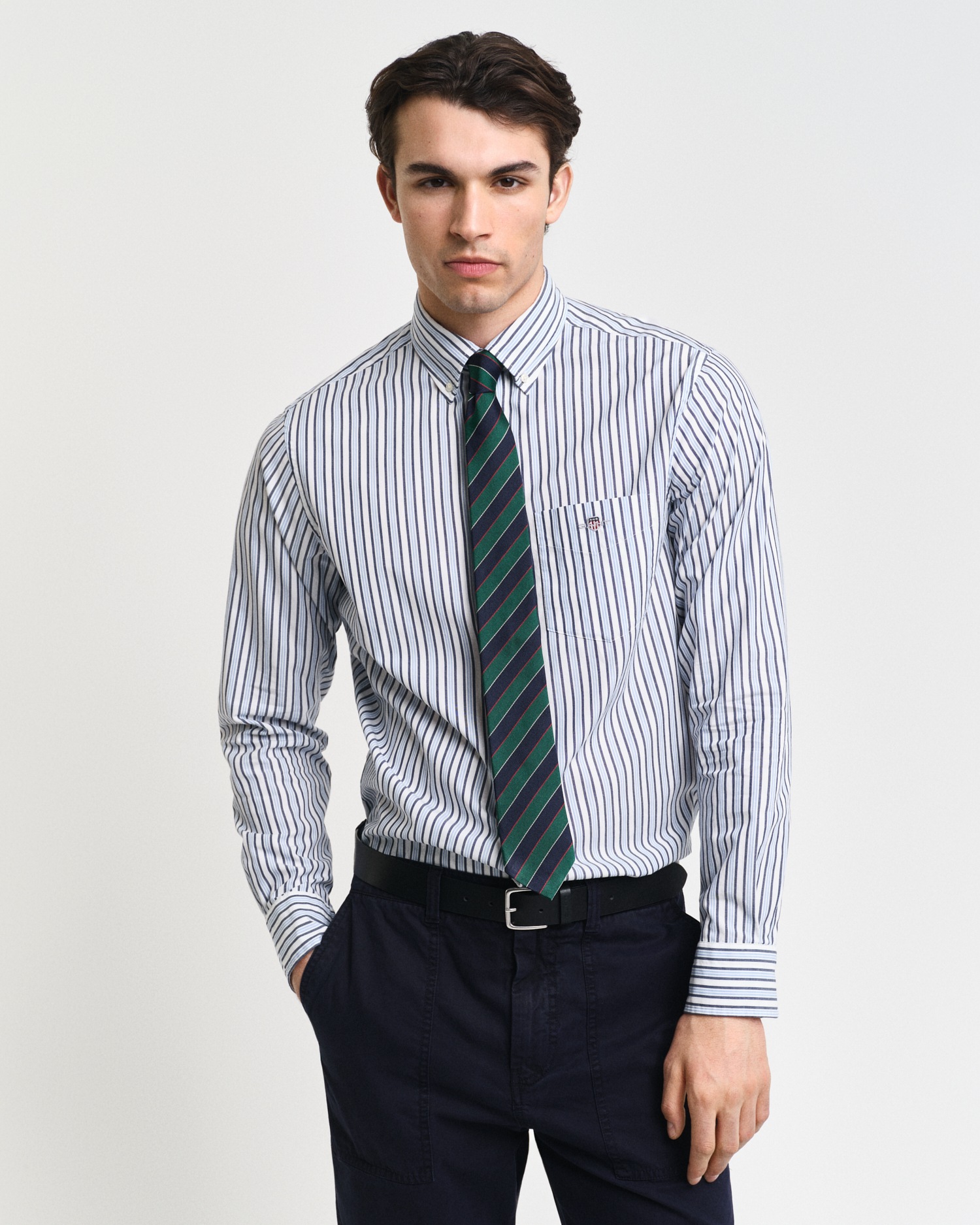 Gant Langarmhemd »REG POPLIN STRIPE SHIRT«, Regular Fit Popeline Hemd mit Streifen